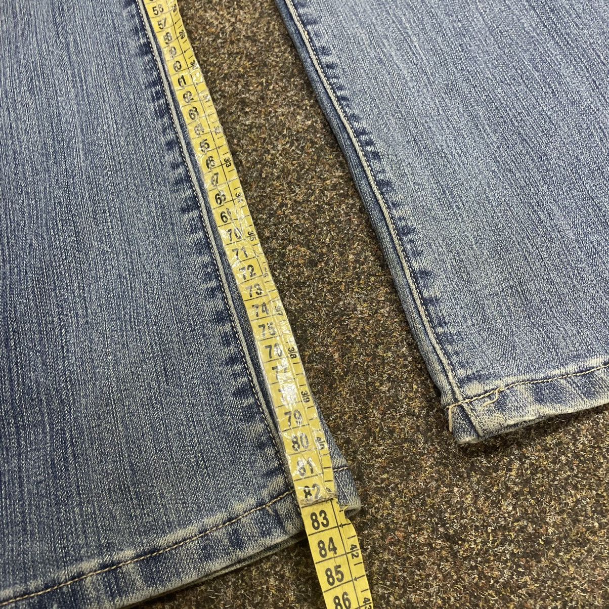 Vintage Vintage Y2K Baggy Flare Jeans Light Wash Skate Archive Logo Size 28" / US 6 / IT 42 - 7 Thumbnail
