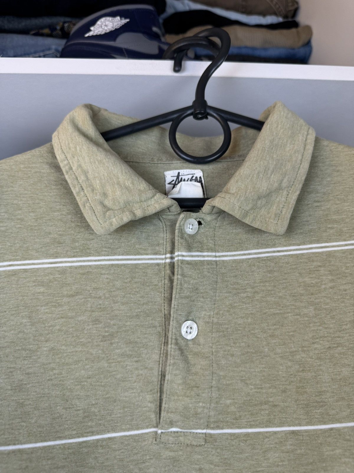 Stussy Vintage Stussy Distressed Polo T-shirt Size US L / EU 52-54 / 3 - 3 Thumbnail