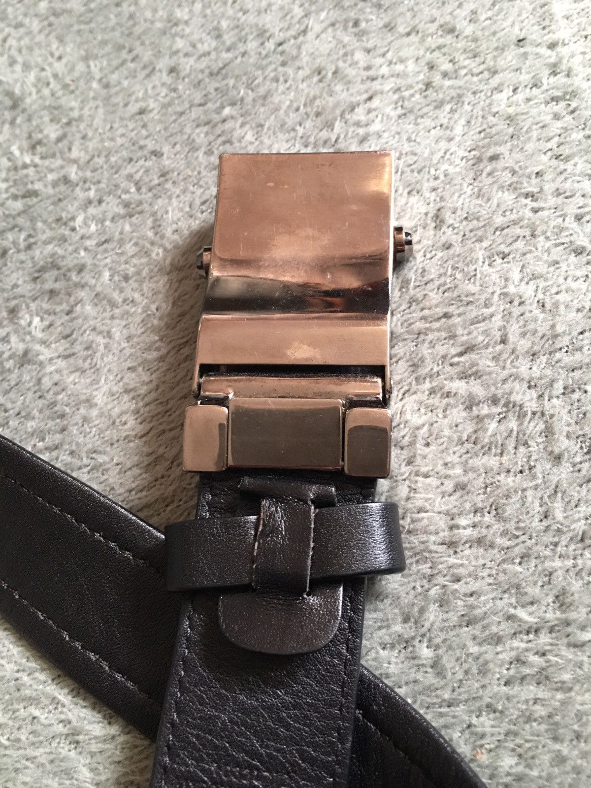 MCM MCM Black Monogram Logo Canvas Leather Buckle Belt Size ONE SIZE - 6 Thumbnail