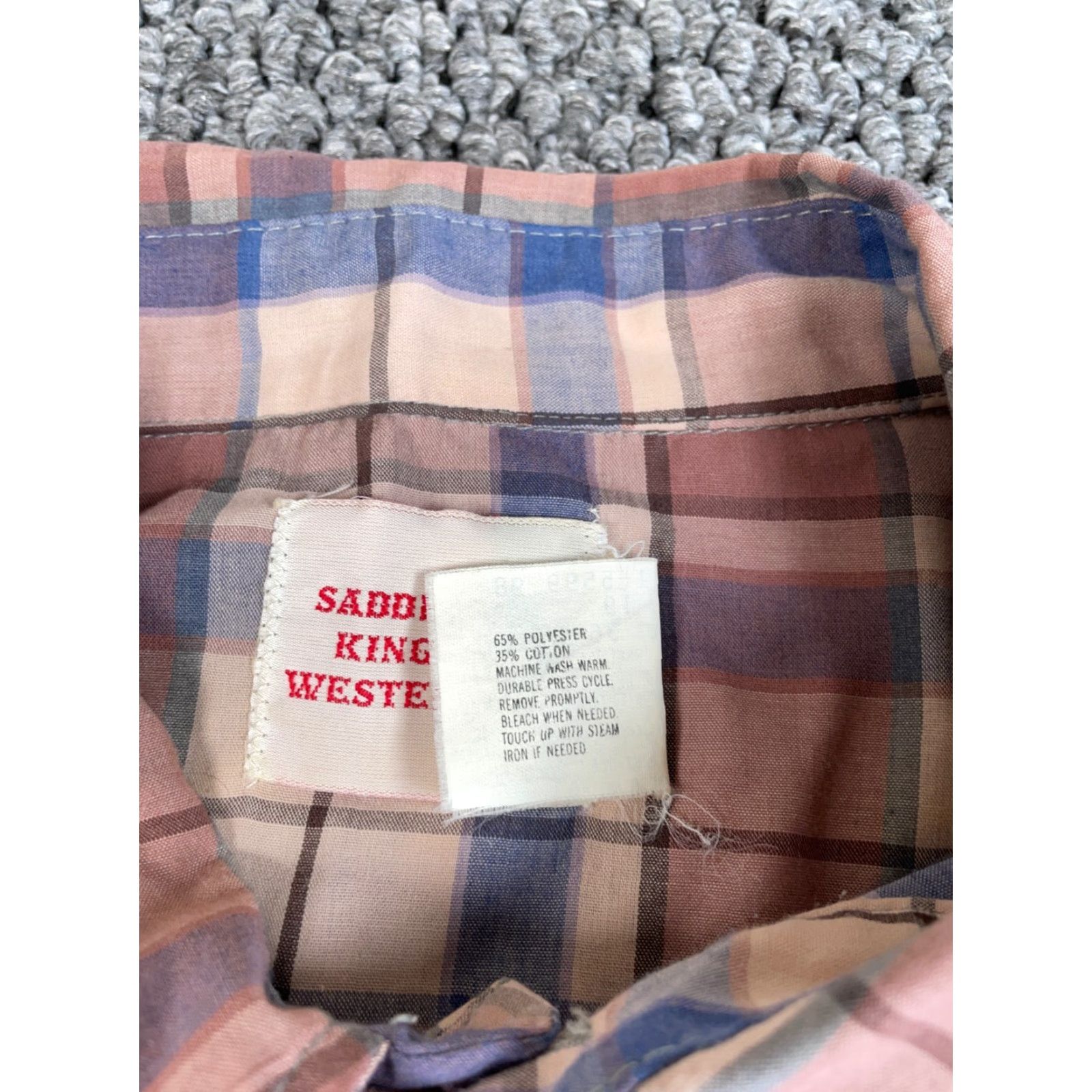 Vintage VINTAGE 80s Western Style Shirt Plaid Brown Lightweight Snap Button Long Sleeve Collared 3XL Mens Shirt Size US XXL / EU 58 / 5 - 4 Thumbnail