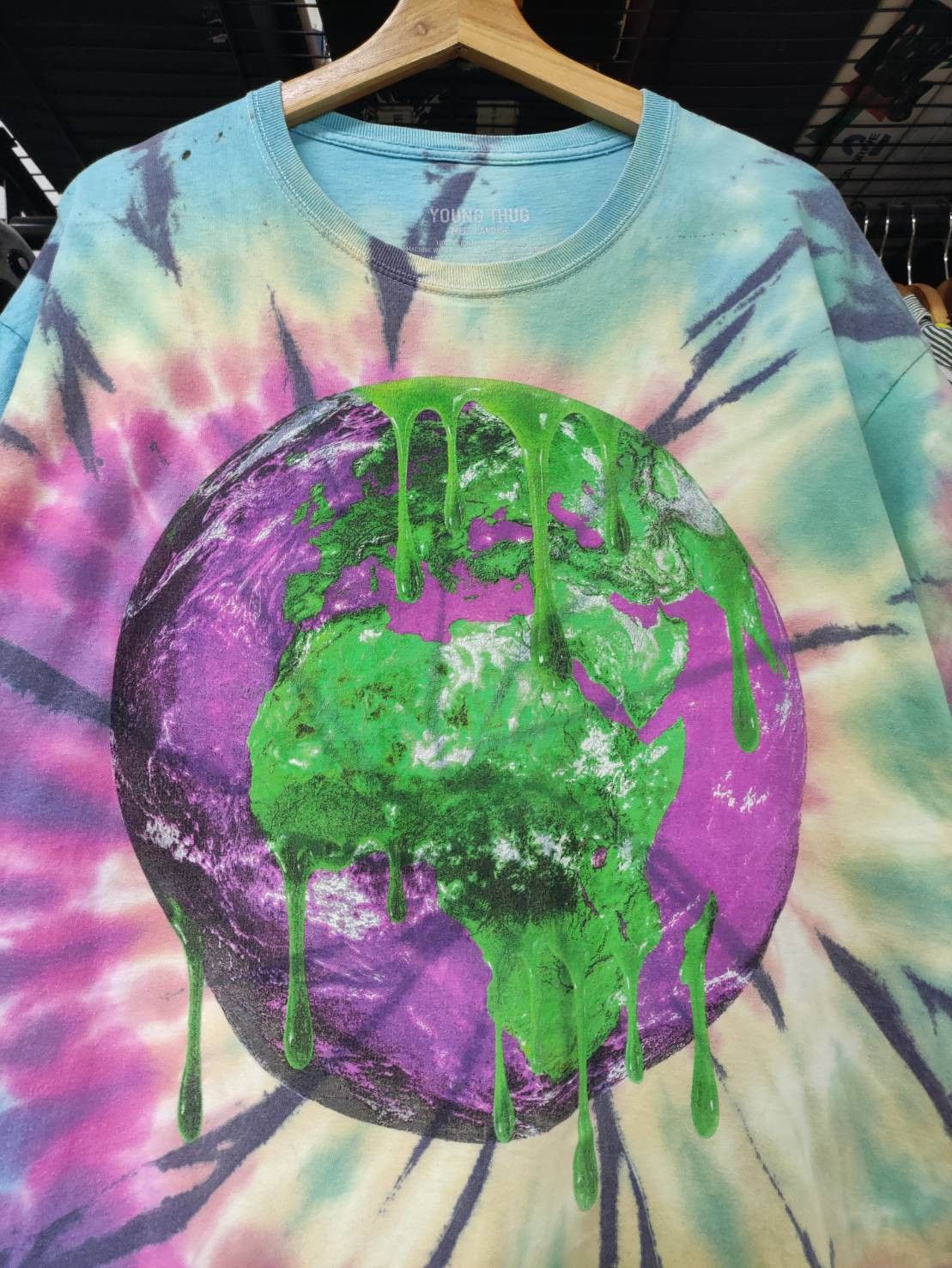 Young Thug Young Thug Thugger " Lean World " Tie Dye T-Shirt Size US XL / EU 56 / 4 - 1 Thumbnail