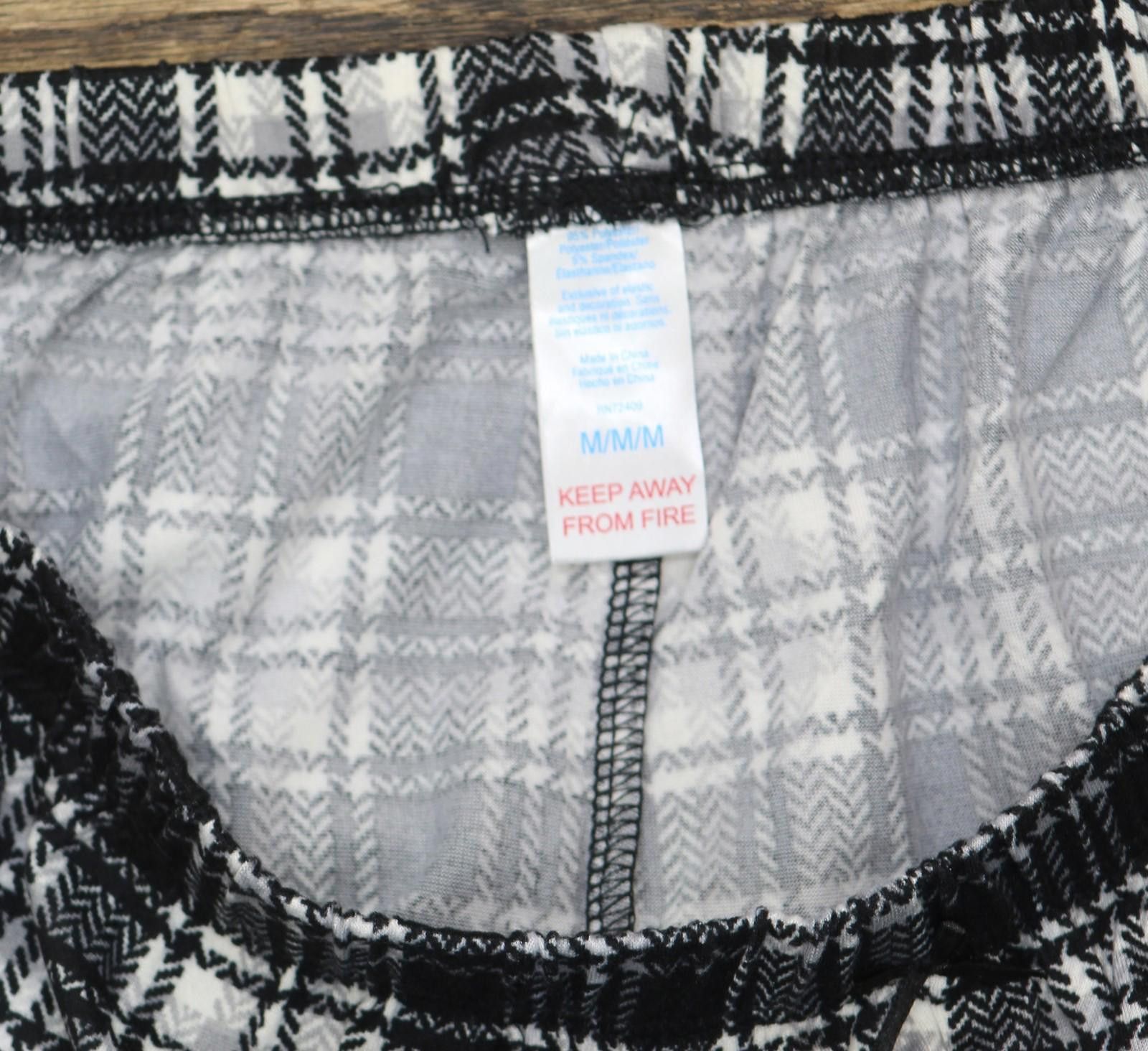 Other New Pillow Talk Lace Trim Plaid Pajama Set Black Multi M Size ONE SIZE - 7 Thumbnail