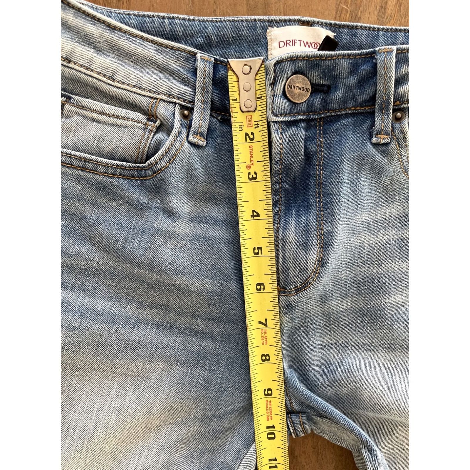 Vintage Driftwood Colette Jeans Women 26x26 Cotton Polyester Spandex Denim Straight Festival Bohemian Embroidered Logo Zipper Button Jeans Women Size 26" / US 2 / IT 38 - 7 Thumbnail