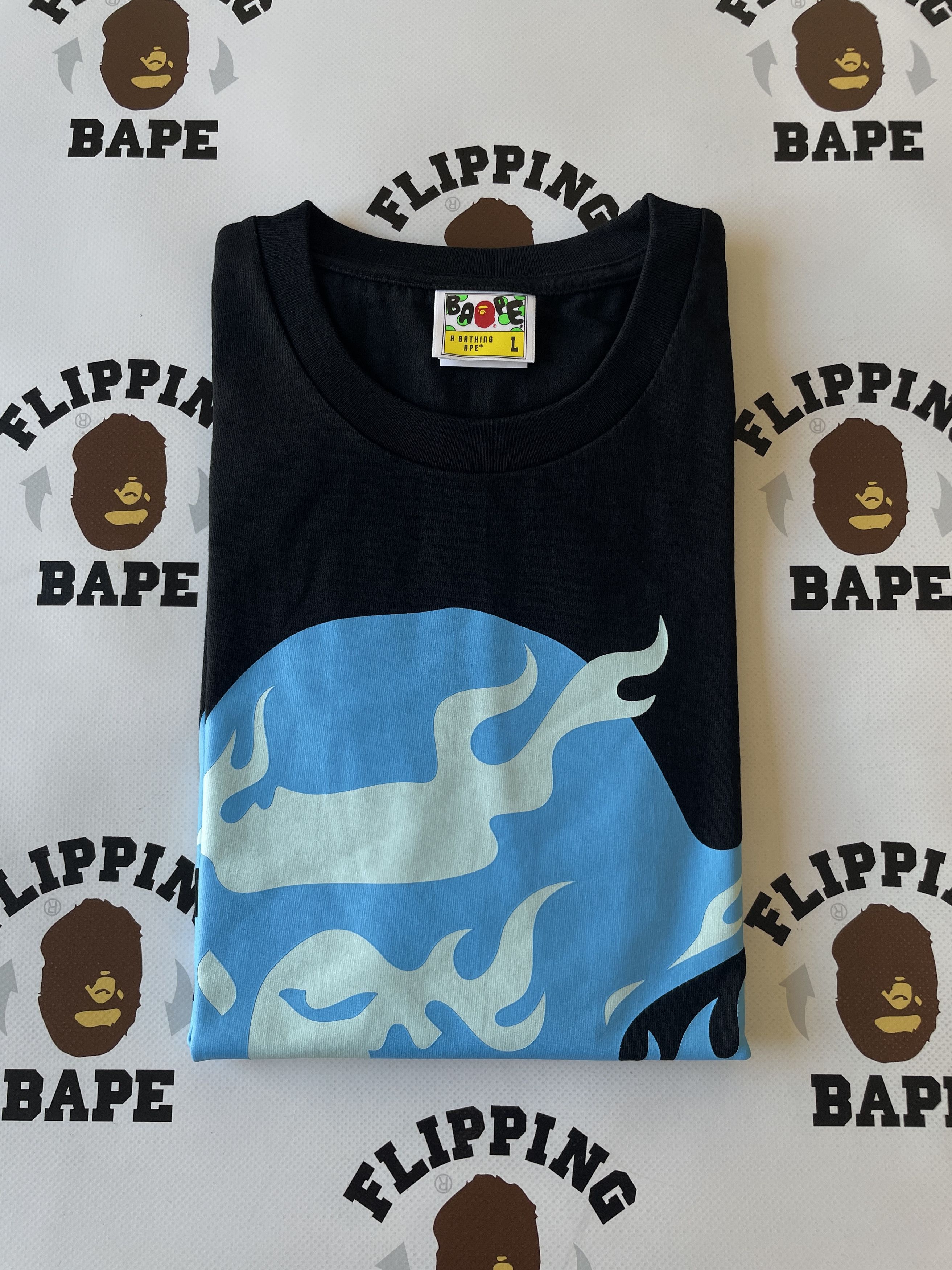 Bape BAPE FLAME APE HEAD TEE Size US L / EU 52-54 / 3 - 4 Thumbnail