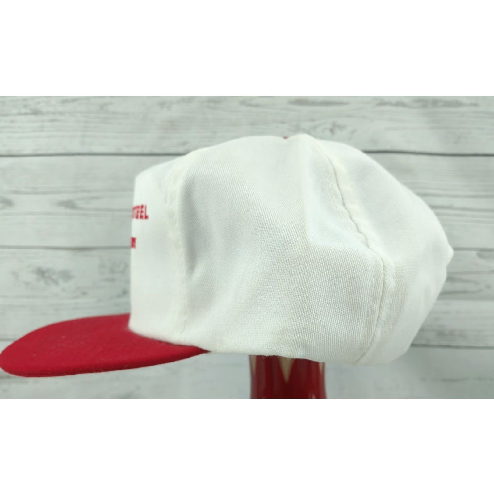 Vintage VINTAGE Associated Steel Company Trucker Hat White Red 80s Adjustable Snapback Mens Size ONE SIZE - 5 Thumbnail