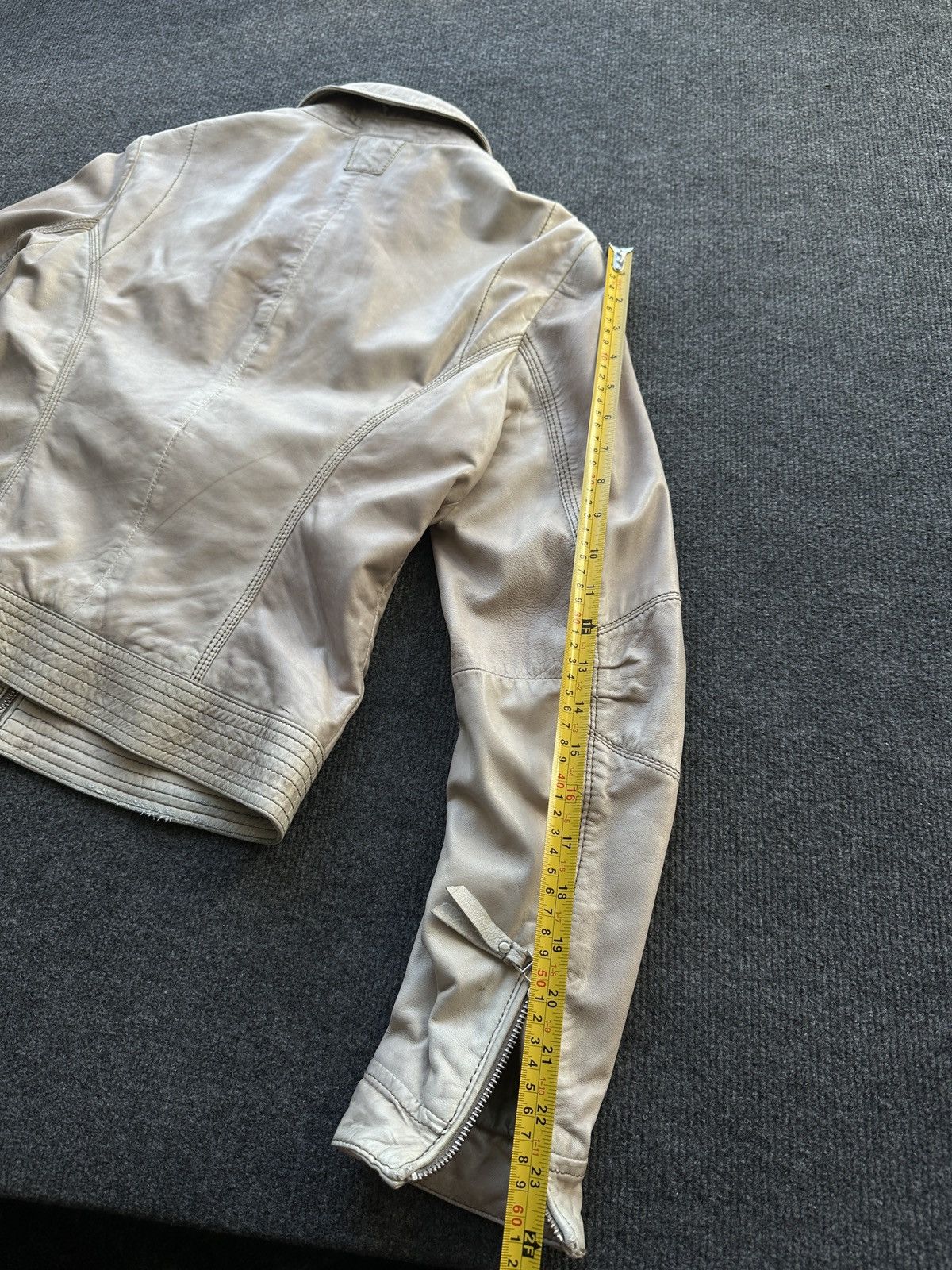 Leather 🚨 LEATHER WOMEN OPIUM LUXURY JACKET ZIP AVANT GARDE POCKET Size XS / US 0-2 / IT 36-38 - 17 Thumbnail