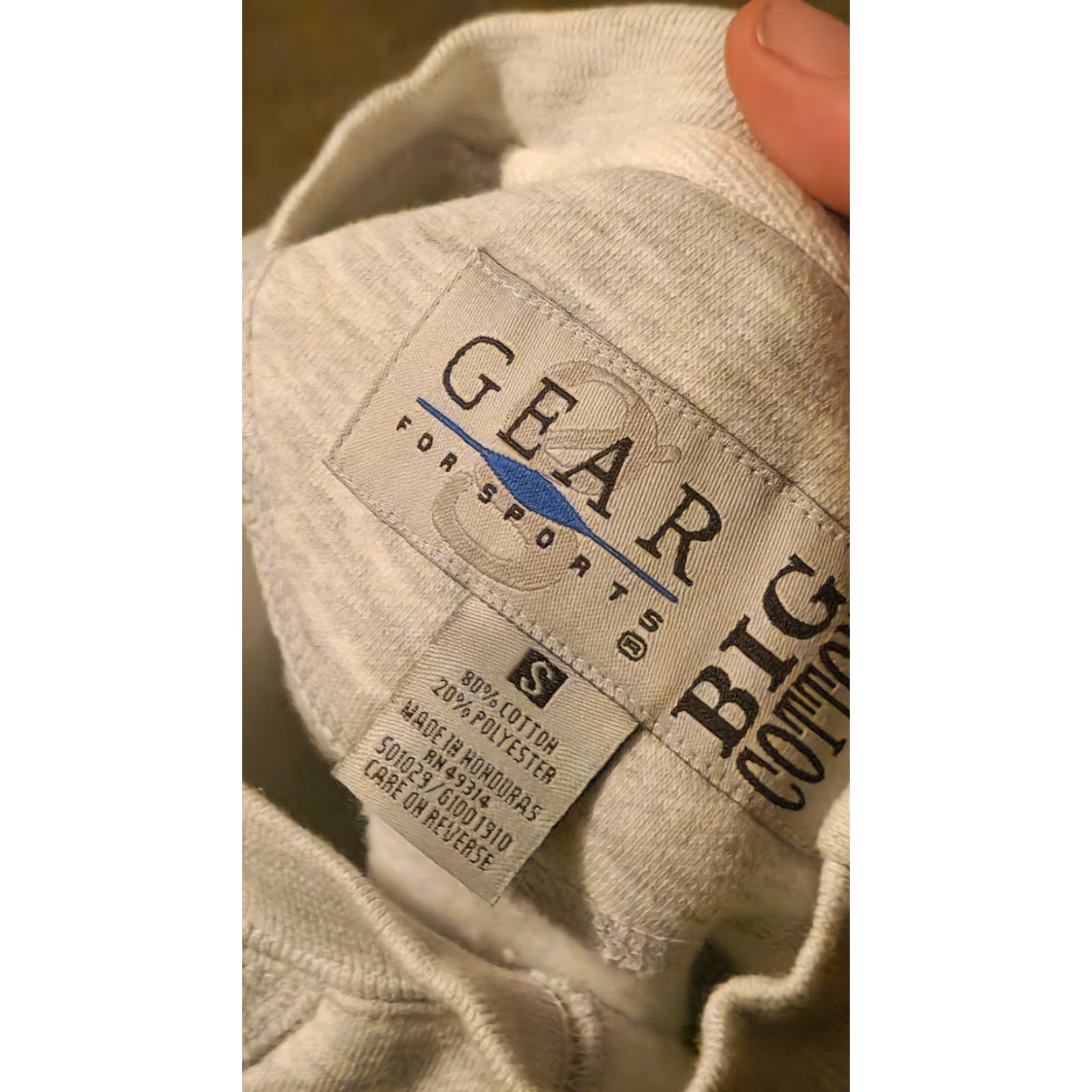 Fruit Of The Loom VINTAGE Saint Lawrence University Sweatshirt Sweatshirt Small Crewneck SLU USA 90s Men Gray Graphic Print Heavyweight Pullover Size US S / EU 44-46 / 1 - 2 Thumbnail