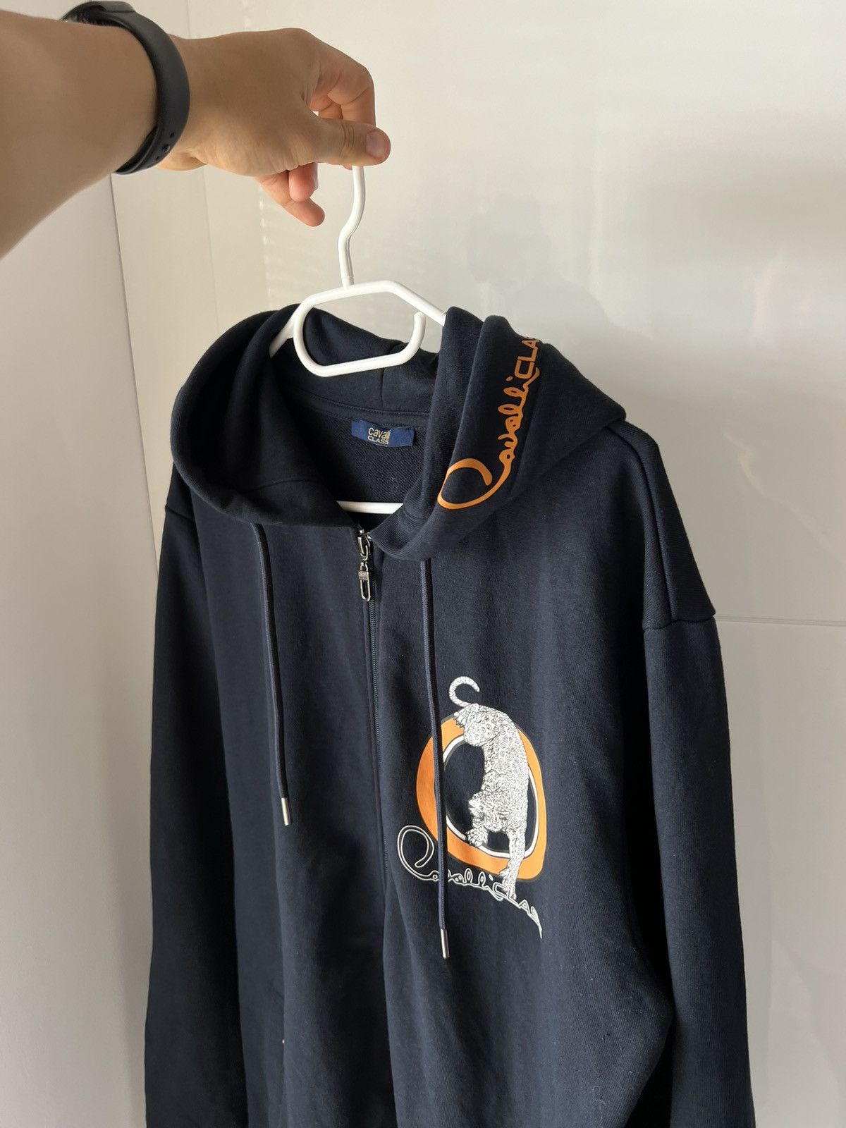 Cavalli Class Roberto Cavalli Class Tiger Logo Luxury Zip Hoodie Size US XL / EU 56 / 4 - 5 Thumbnail