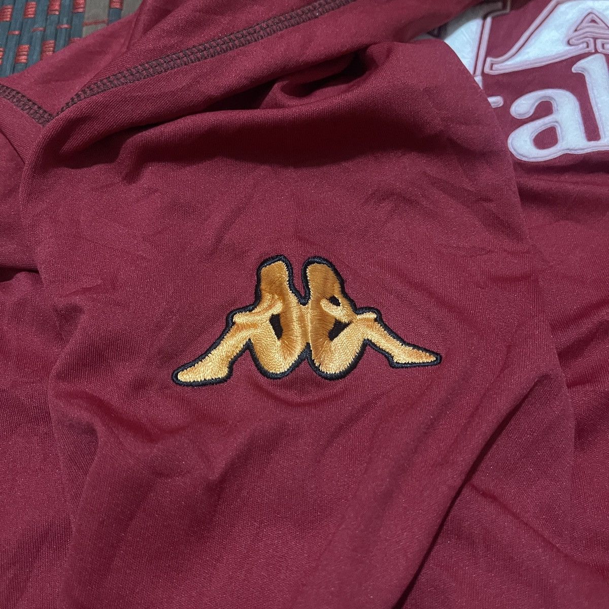 Kappa × Vintage Vintage 2001 -02 As Roma Home Jersey #24 Delvecchio Size US L / EU 52-54 / 3 - 9 Thumbnail