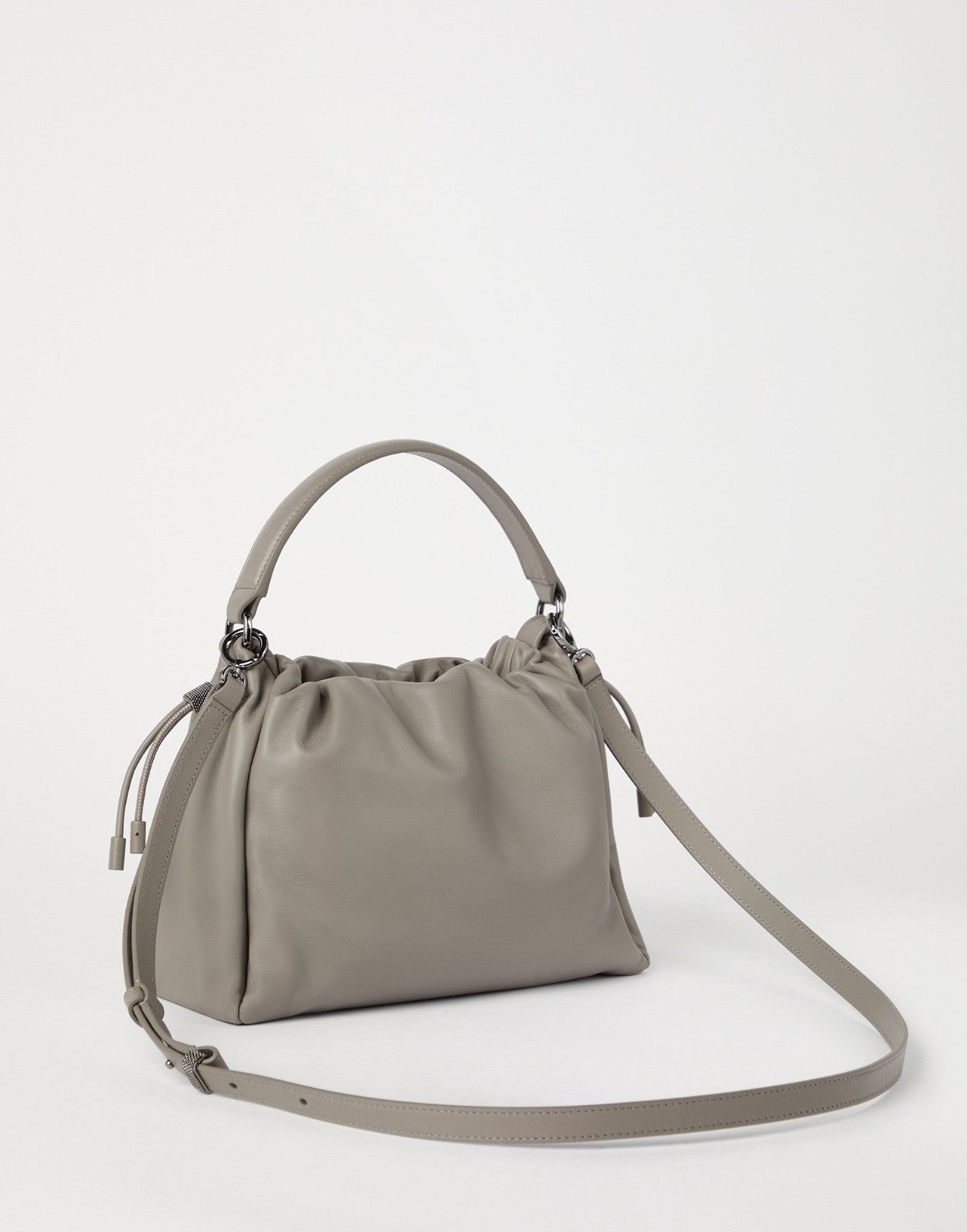 Brunello Cucinelli o1la1rc1a0326 Size: OS / Shoulder Strap Bag in Grey Size ONE SIZE - 2 Thumbnail