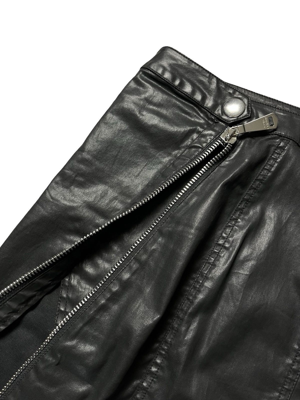 Cop Copine Asymetric CopCopine leather skirt | 38 Size 27" / US 4 / IT 40 - 3 Thumbnail