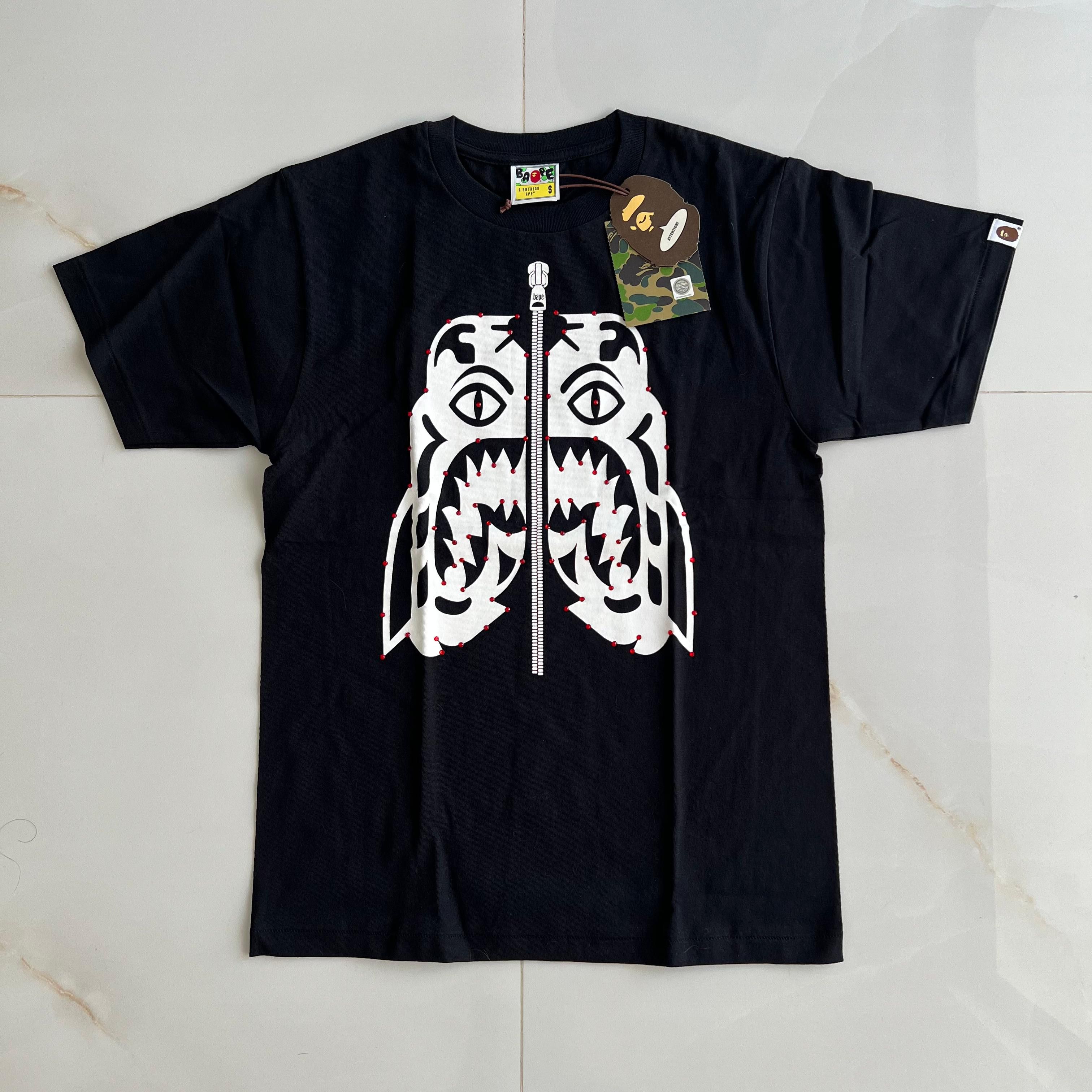 Bape × Swarovski Bape x Swarovski Tiger Tee Black Size US S / EU 44-46 / 1 - 1 Thumbnail