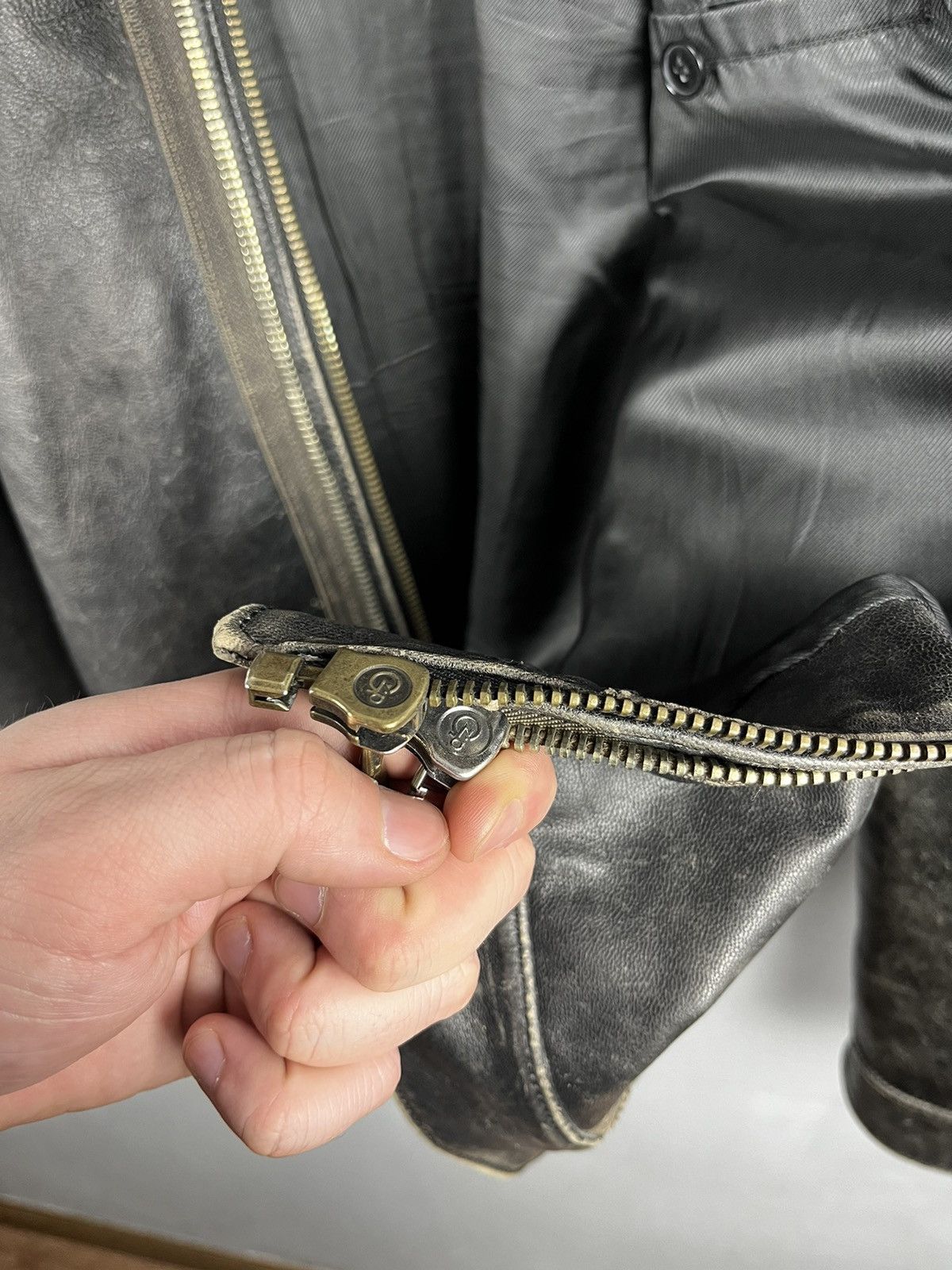 Dolce & Gabbana Dolce Gabbana biker zip leather jacket Size US L / EU 52-54 / 3 - 16 Thumbnail