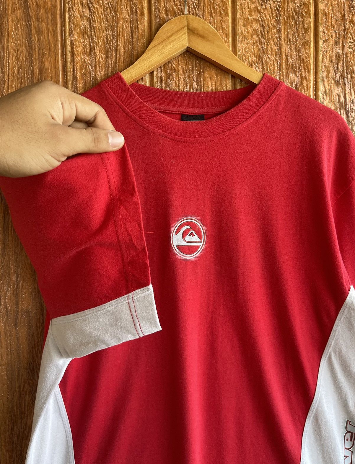 Quiksilver Vintage’y2k🔥QUIKSILVER🔥Center Logo Hybrid Tshirt Size US XL / EU 56 / 4 - 3 Thumbnail