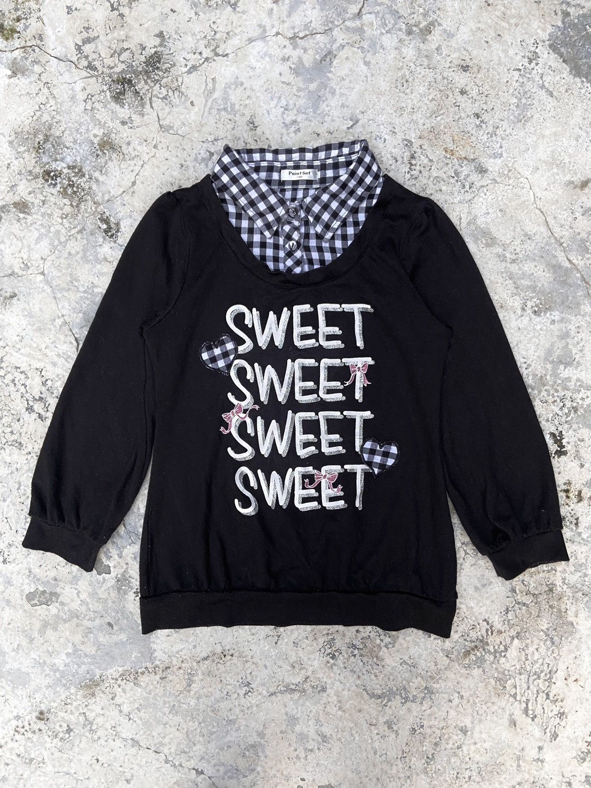 If Six Was Nine Vtg Y2K paint set women sweatshirt double layer Size S / US 4 / IT 40 - 1 Thumbnail