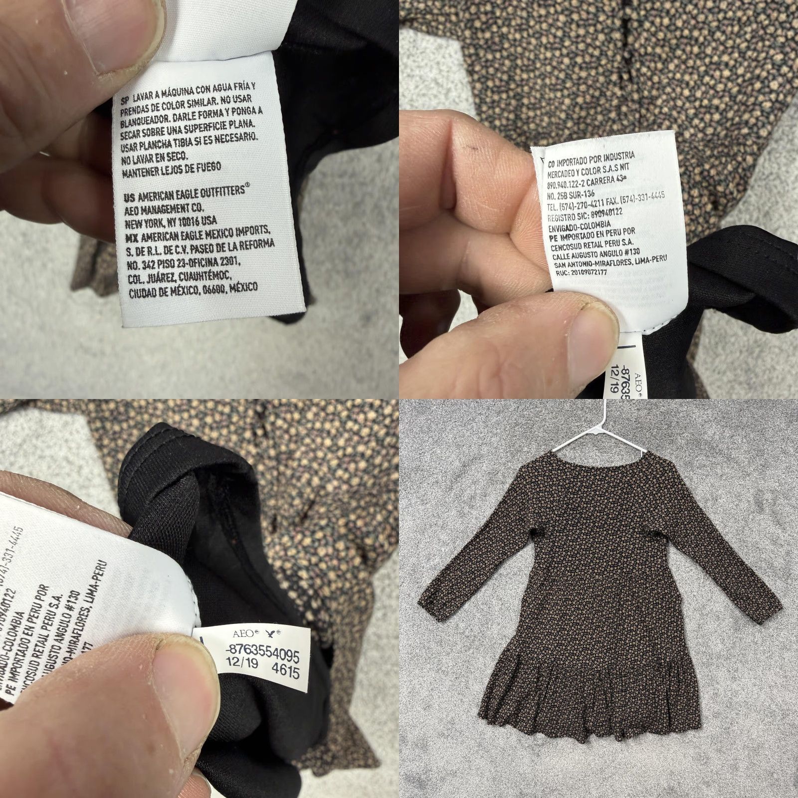 American Eagle Outfitters VINTAGE? No. American Eagle Dress XS Floral Ruffle Lined Boho Cottagecore Coquette Grunge Size XS / US 0-2 / IT 36-38 - 8 Thumbnail
