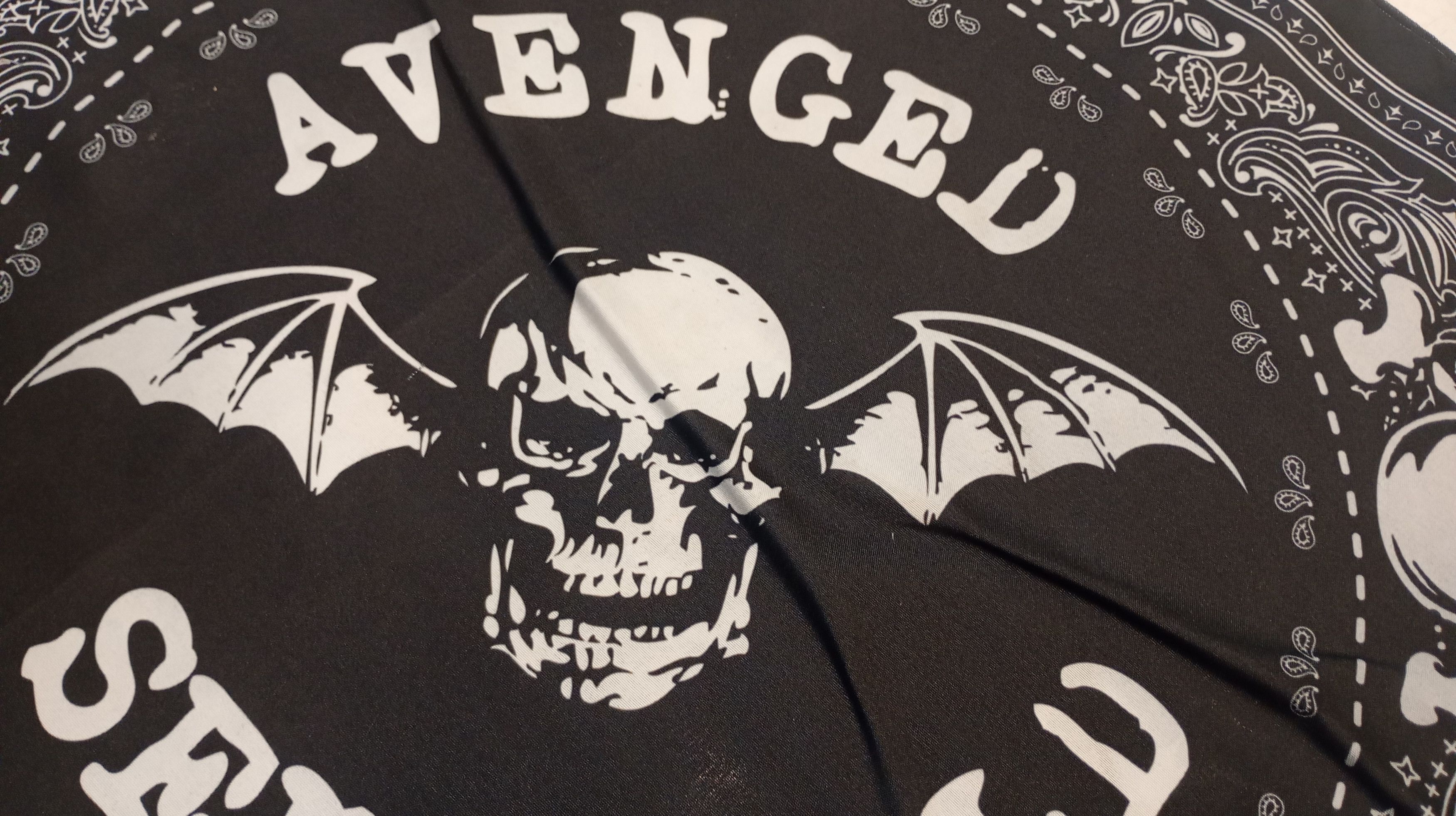 Band Tees Skulls Bandana Handkerchief Motor head Avenged Sevenfold Size ONE SIZE - 2 Thumbnail