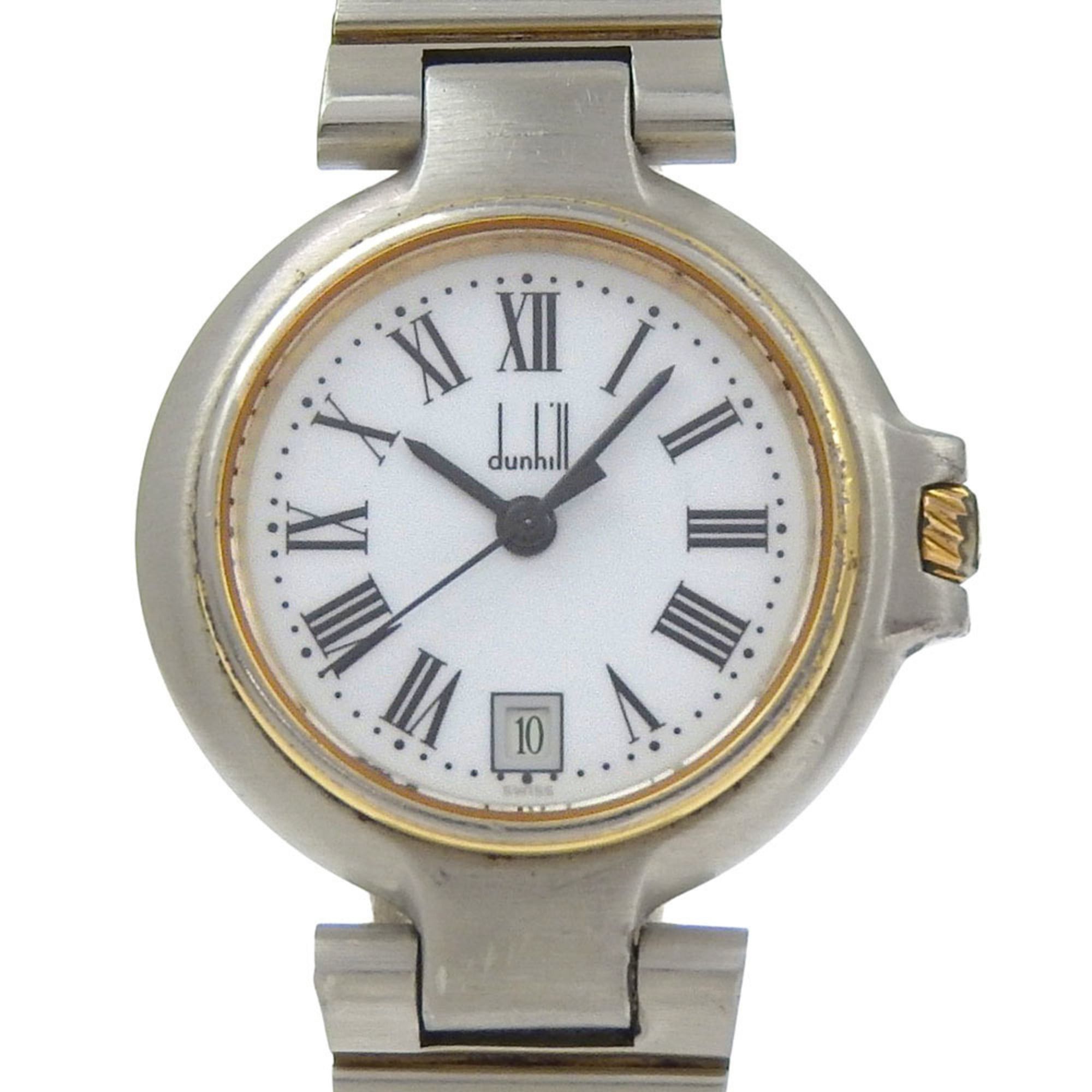 Alfred Dunhill Dunhill Women's Stainless Steel Quartz Watch with Analog Display and White Dial Size ONE SIZE - 1 Thumbnail