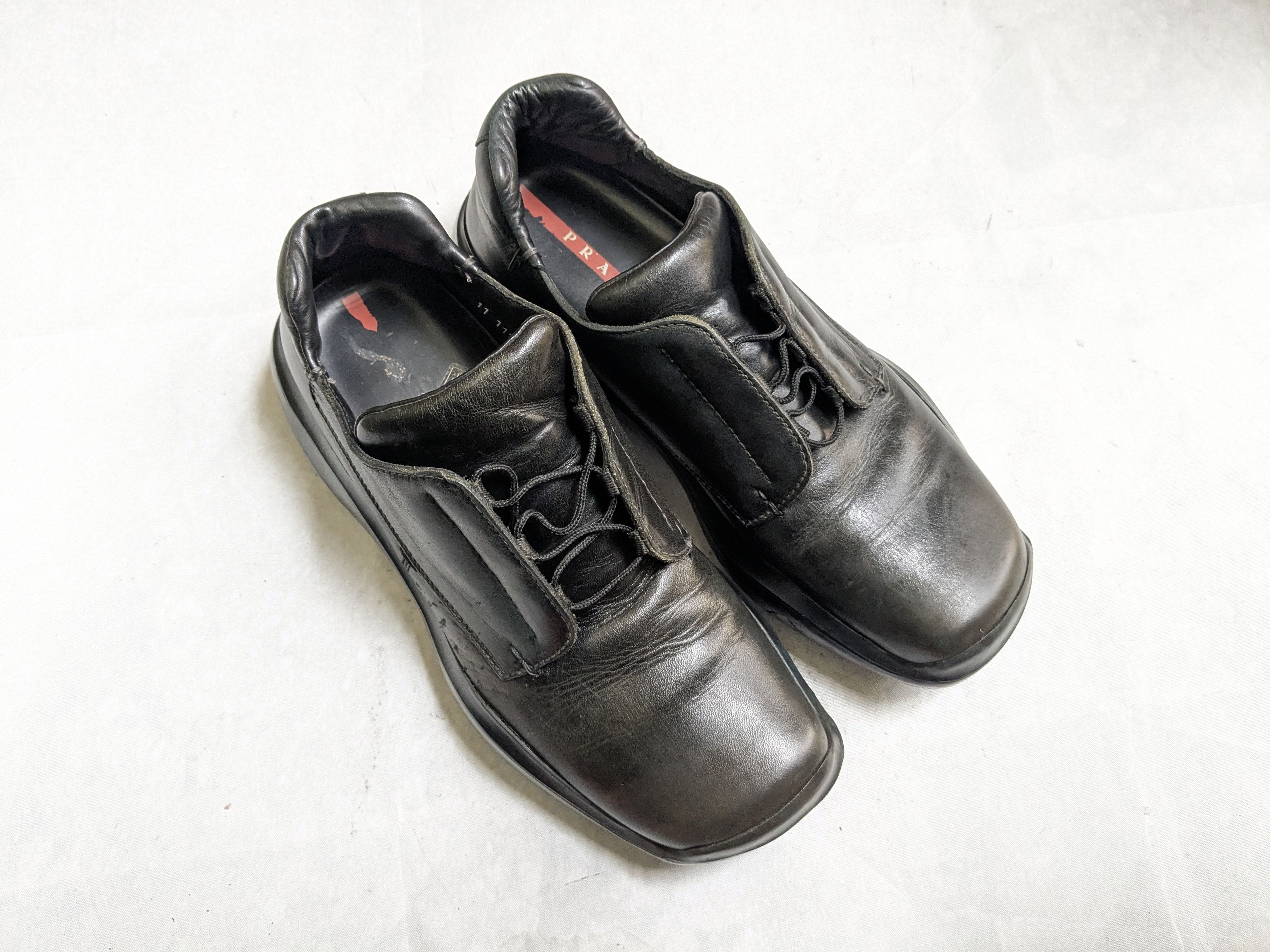 Prada Prada Sneakers Brown Black 11 Leather Y2K Size US 11 / EU 44 - 4 Thumbnail