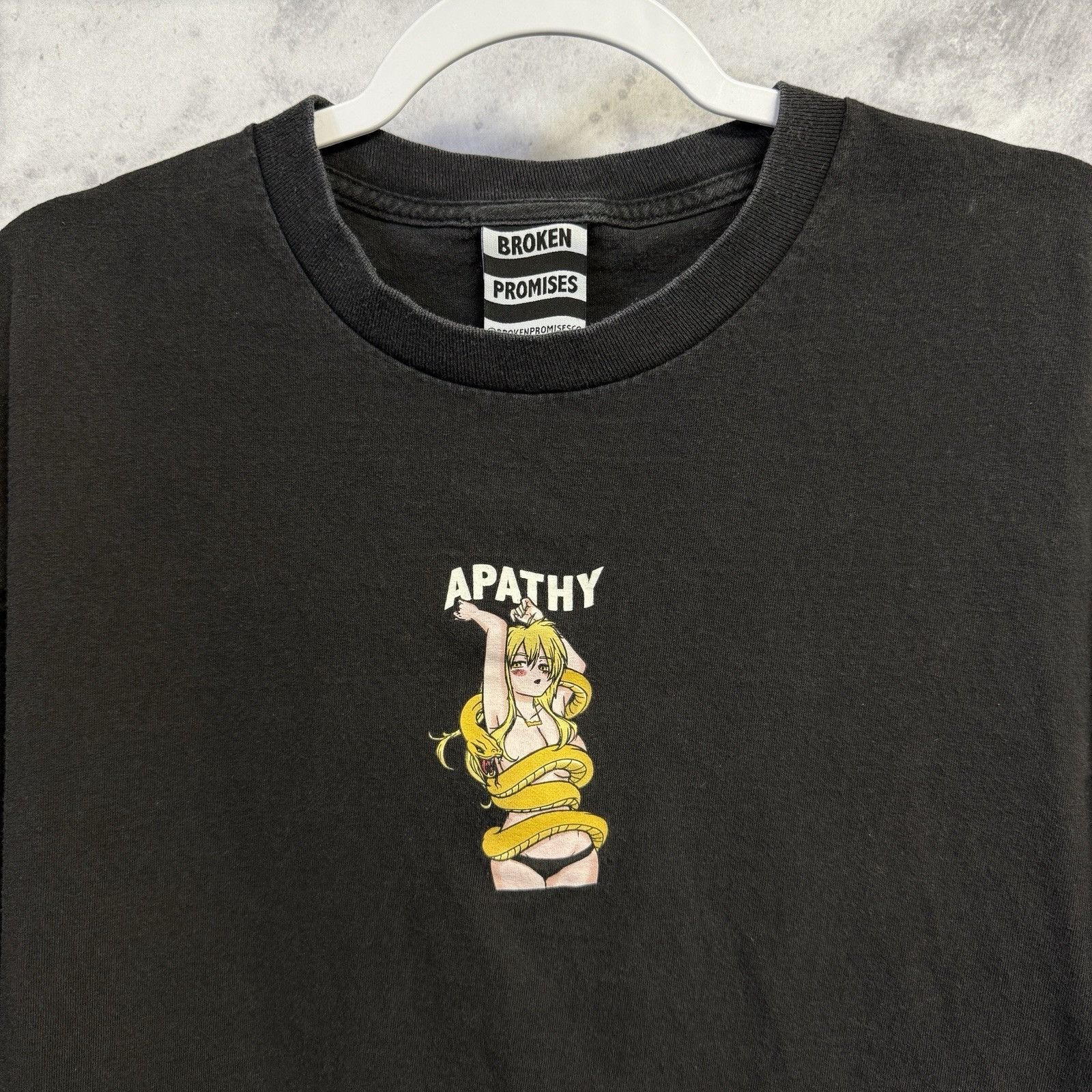 Broken Promises black broken promises anime girl t-shirt
