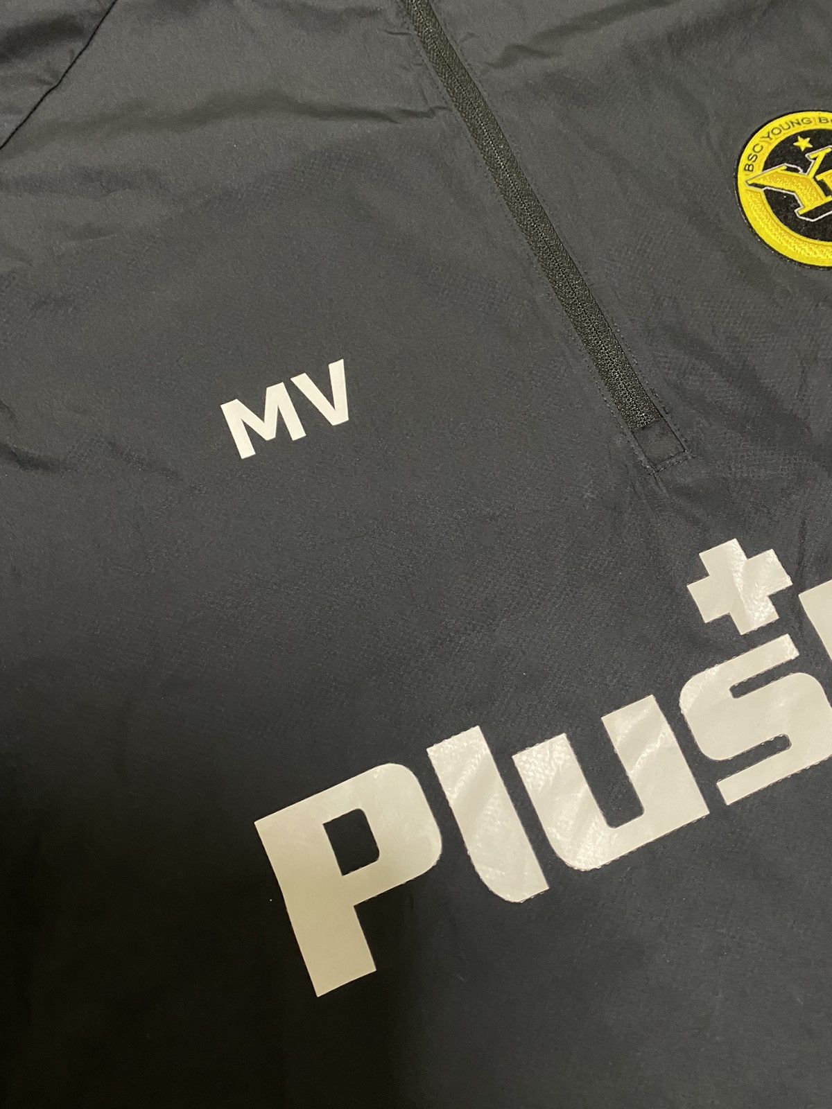 Nike × Vintage Nike Shield BSC Young Boys Soccer Football Jacket 1/3 Zip Size US L / EU 52-54 / 3 - 8 Thumbnail