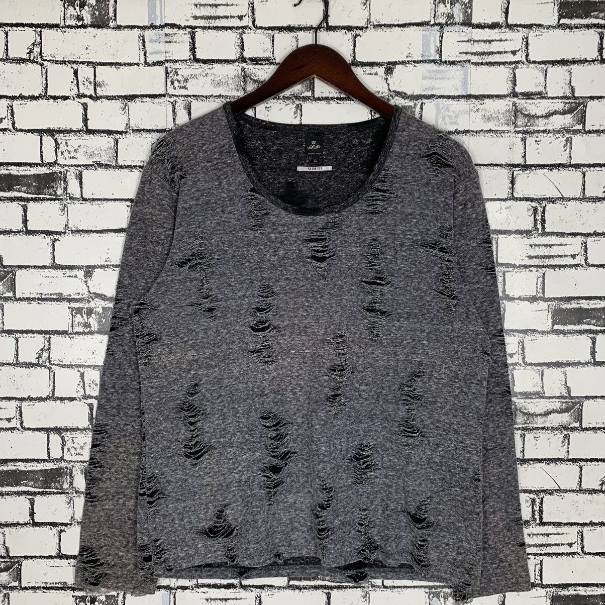 semanticdesign Semantic Design Distressed Longsleeve Size L / US 10 / IT 46 - 1 Thumbnail