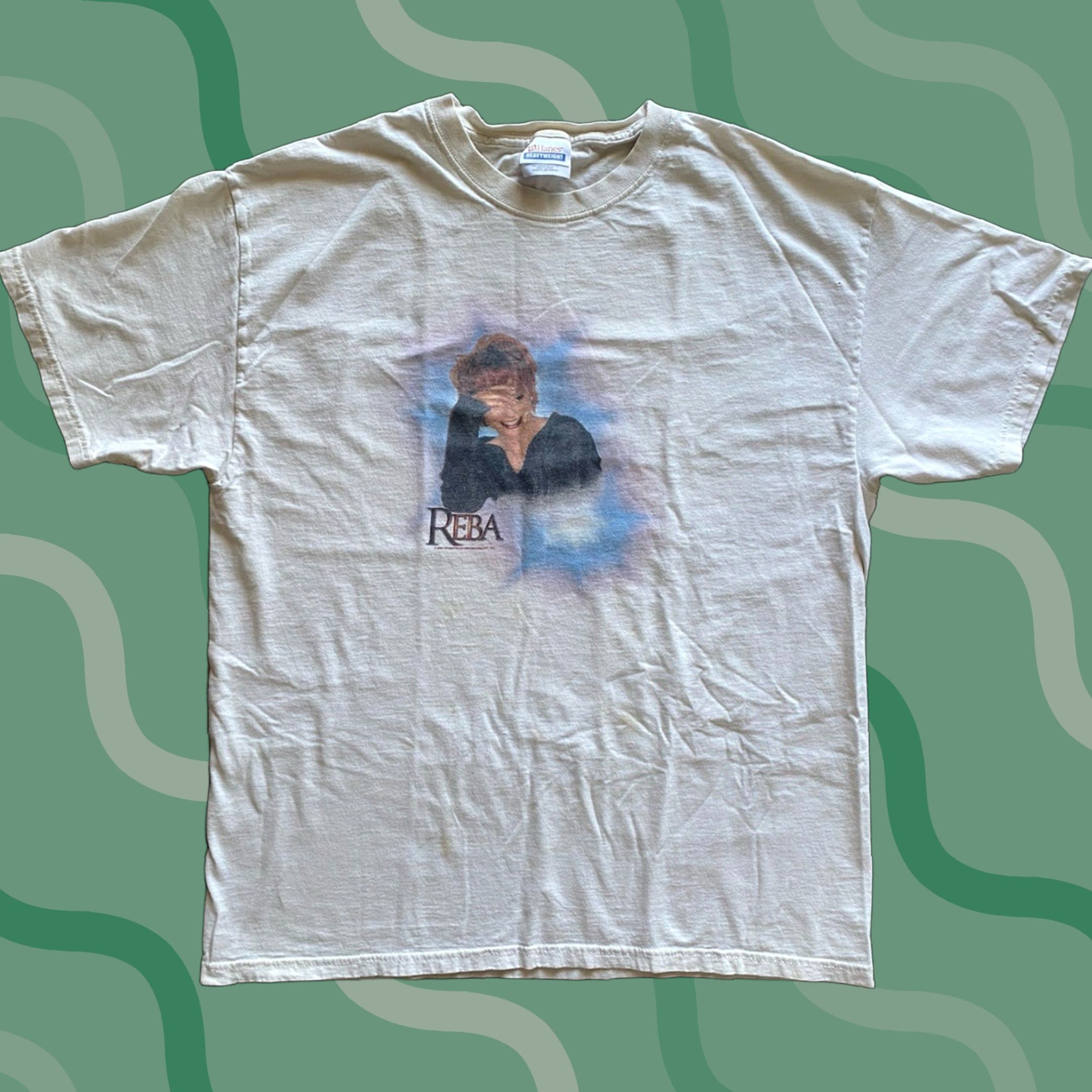 Hanes VINTAGE 2004 Reba McEntire T Shirt Hanes White Men’s Large Short Sleeve Mens L White Short Sleeve 2000s Size US L / EU 52-54 / 3 - 1 Thumbnail