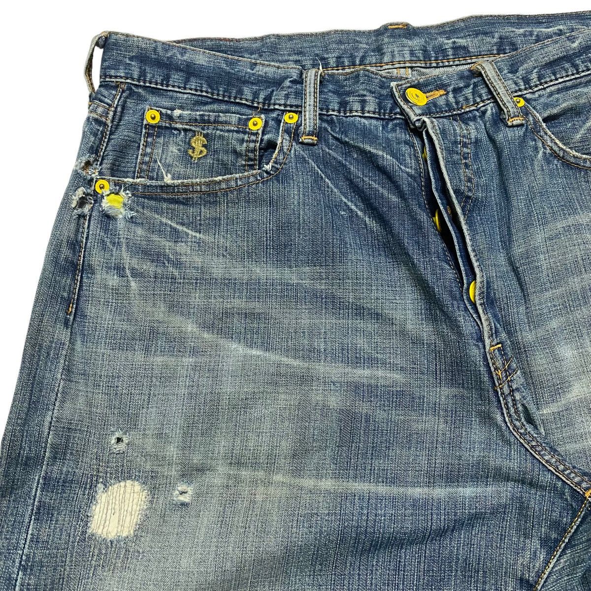 Swagger SWAGGER Mud Wash Distressed Denim Jeans Size US 34 / EU 50 - 5 Thumbnail