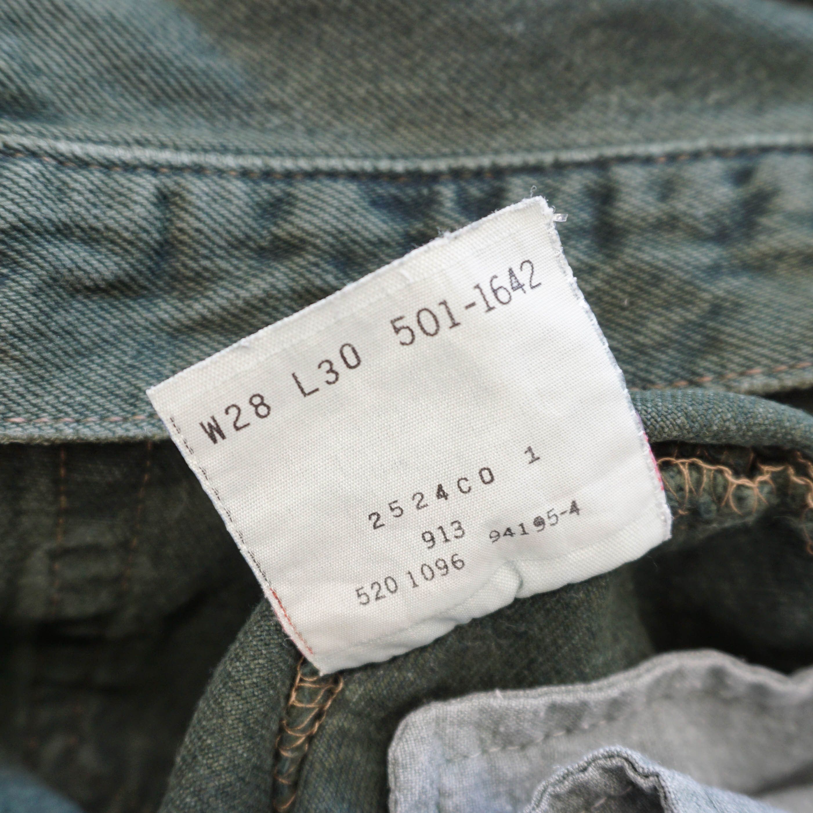 Levi's 1996 Archive Vintage Levi's 501 Green Jeans Size 28" / US 6 / IT 42 - 4 Thumbnail