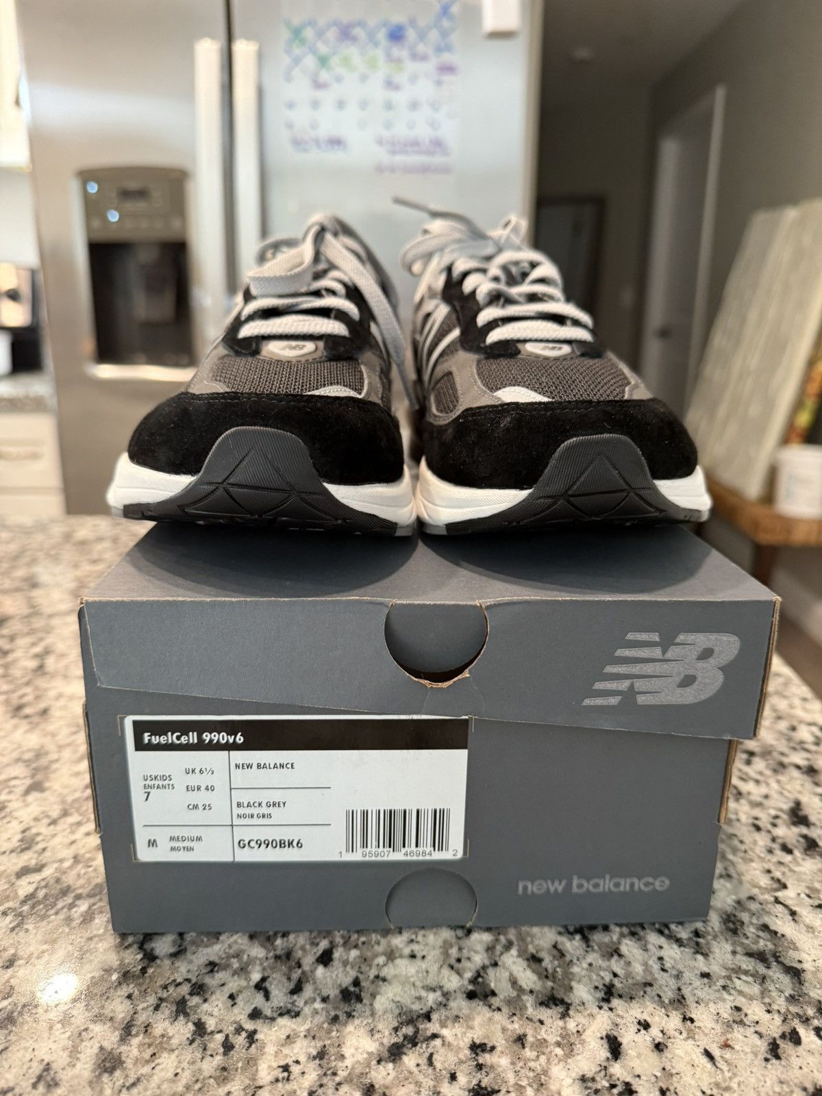 New Balance New Balance 990v6 Black/Grey Size US 8 / IT 38 - 3 Thumbnail