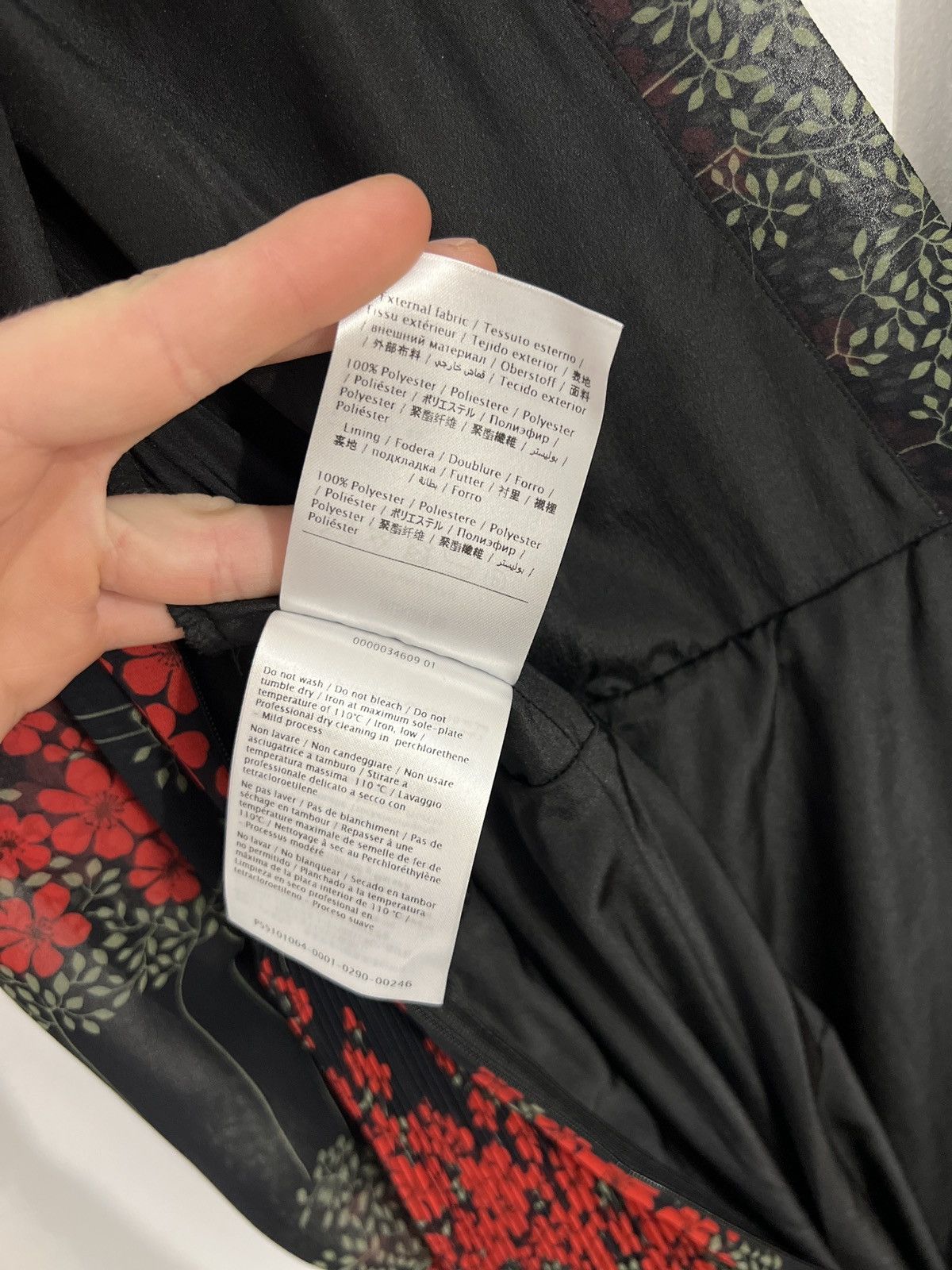 RED Valentino × Valentino RED Valentino pleated floral midi dress Size L / US 10 / IT 46 - 9 Thumbnail