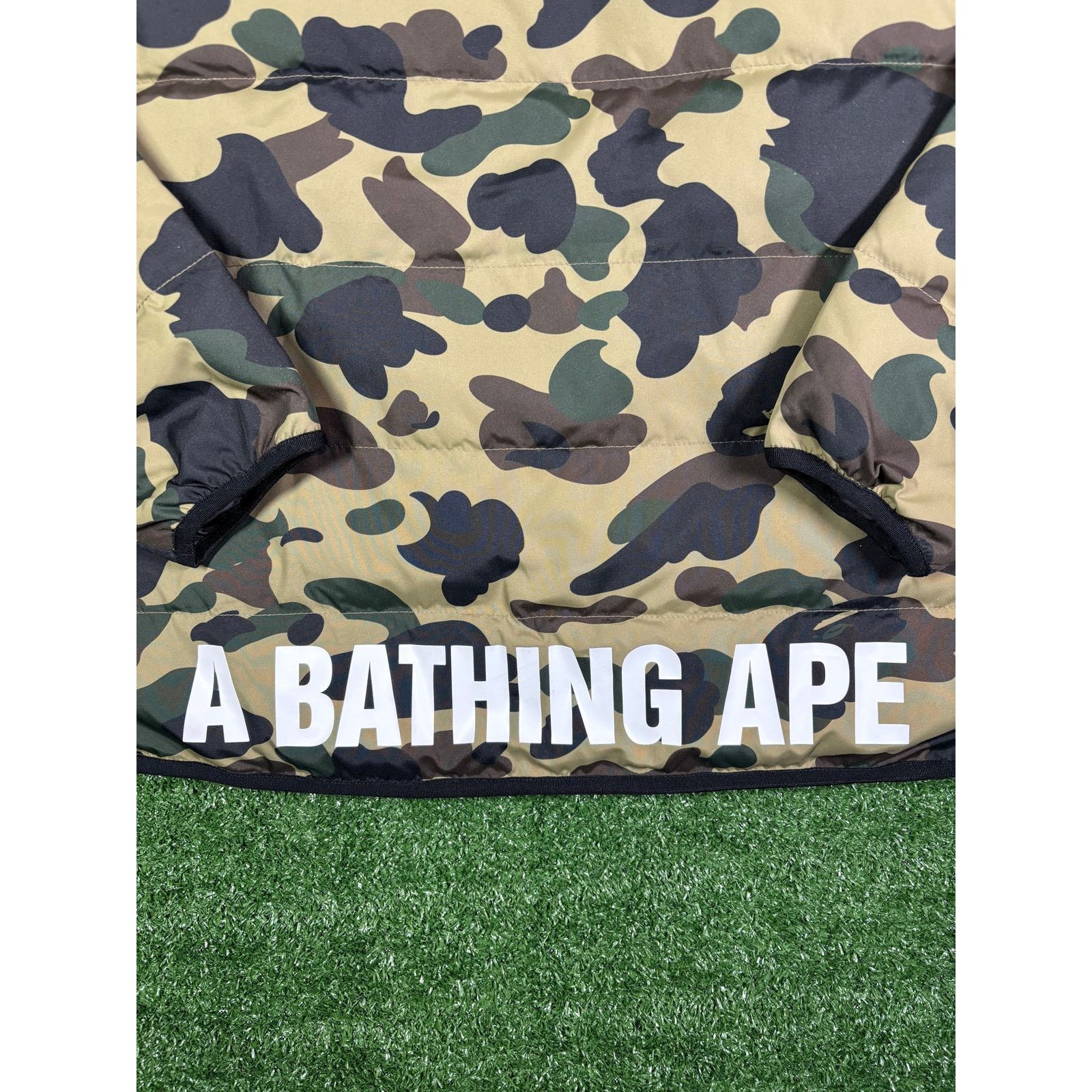 Bape Bape 1st Camo Collarless Green Down Puffer Jacket Size XL Size US XL / EU 56 / 4 - 3 Thumbnail