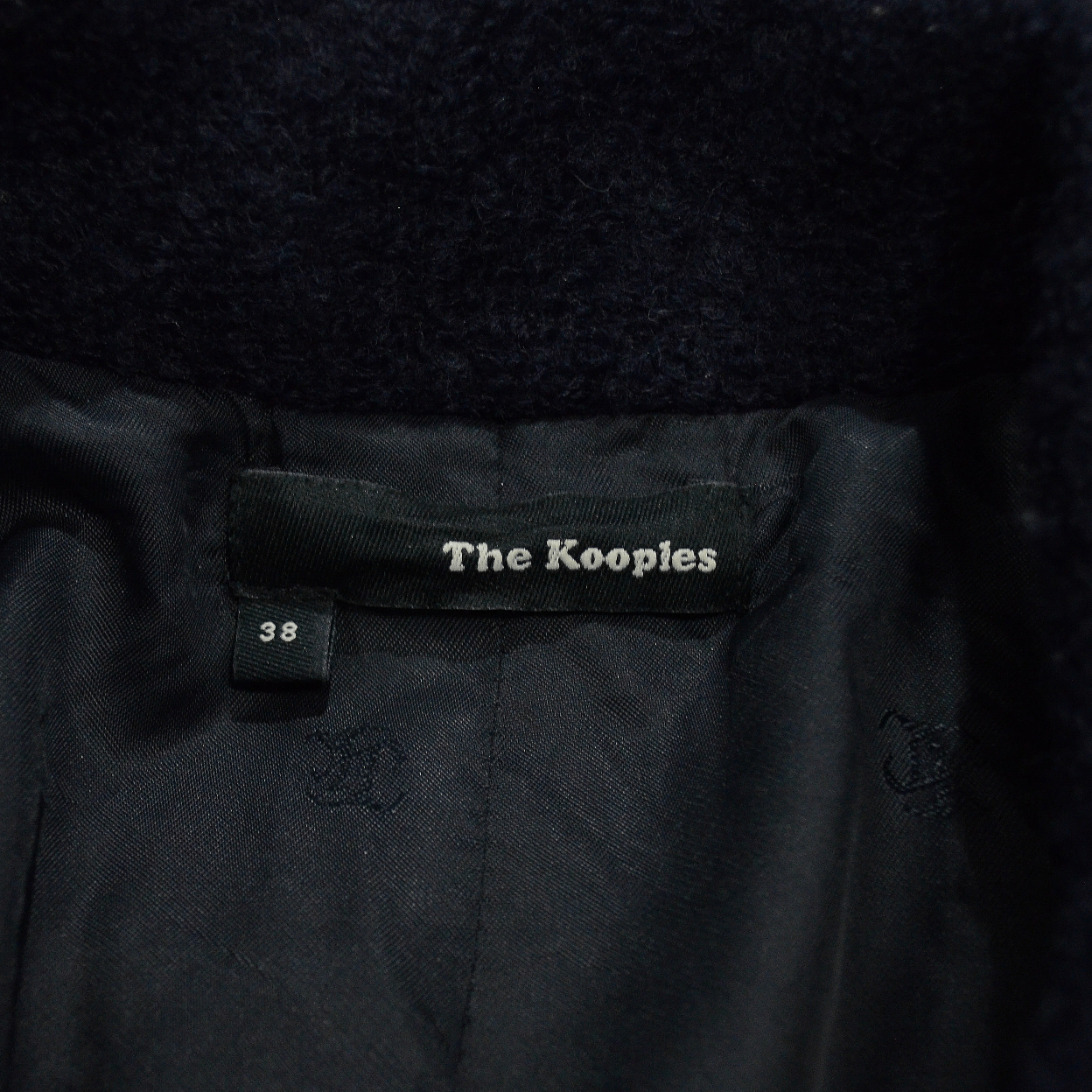 Designer × The Kooples The Kooples Wool Coat Navy Blue Size 38 Full Zip Size XS / US 0-2 / IT 36-38 - 8 Thumbnail