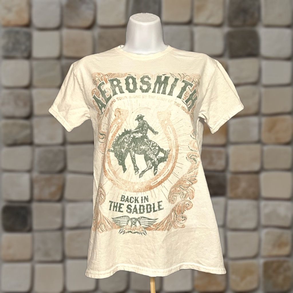 Aerosmith VINTAGE? No. (Clarify not allowed) - Sorry, cannot determine vintage status. Size M / US 6-8 / IT 42-44 - 1 Thumbnail