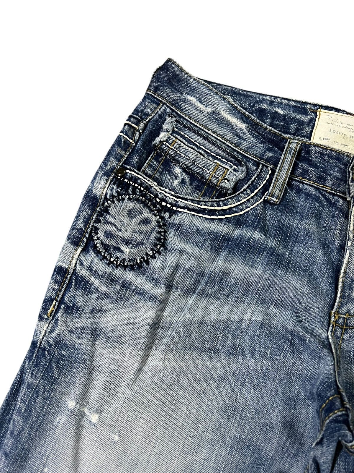 If Six Was Nine Lolita By Concert Club Washed Distress Jean Size US 31 - 8 Thumbnail