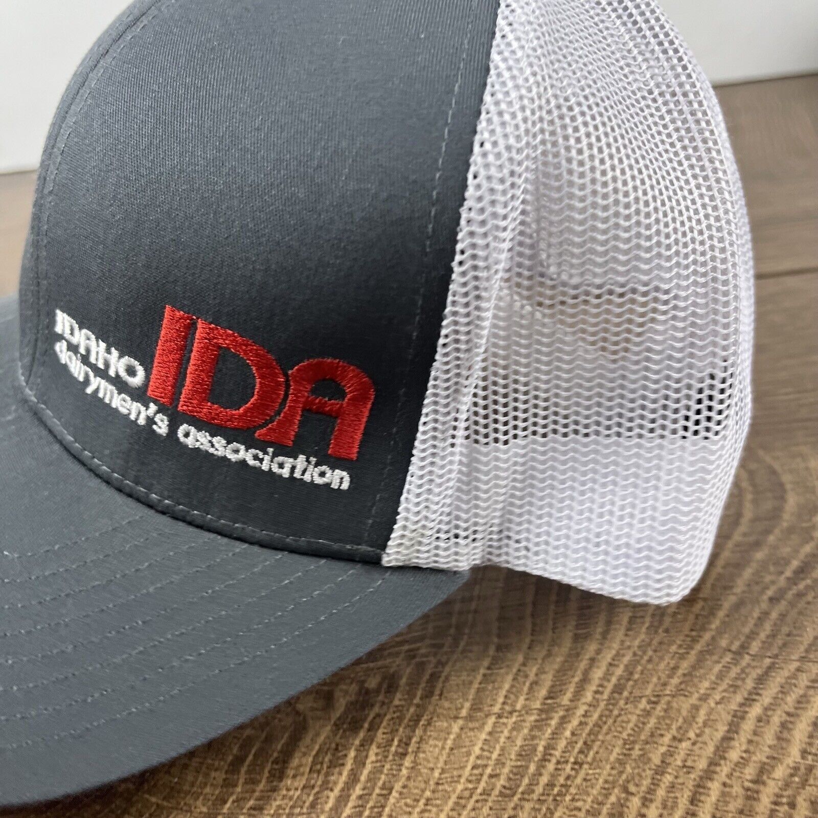 Other Idaho Dairymens Hat IDA Snapback Hat Gray Adjustable Hat Adu Size ONE SIZE - 7 Thumbnail