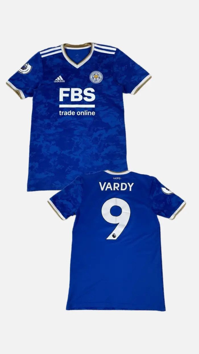 Adidas Adidas Leicester City 2021 2022 Vardy #9 Home Shirt Jersey Size US XS / EU 42 / 0 - 1 Thumbnail
