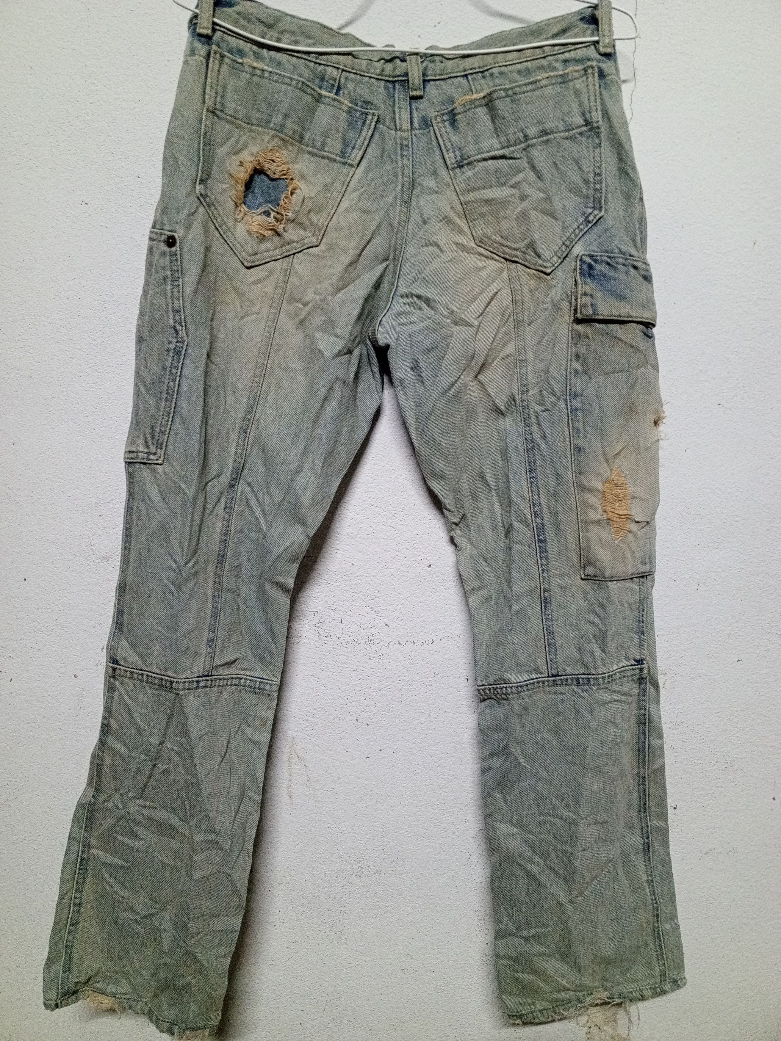 If Six Was Nine × Japanese Brand × Le Grande Bleu (L.G.B.) Ossa mondo japanese denim multipocket distressed archived Size 32" / US 10 / IT 46 - 3 Thumbnail