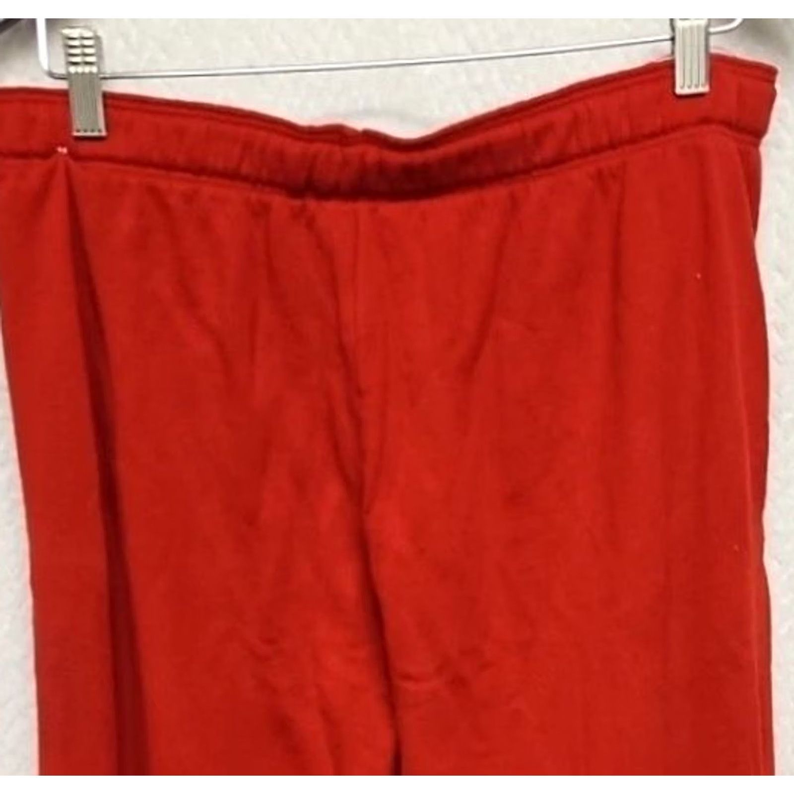 Victoria's Secret PINK Victoria’s Secret Red Fleece Jogger Sweatpants Women Size L Logo Sweatpants Regular Fit Activewear Pant Girls/Womens Size 36" / US 14 / IT 50 - 4 Thumbnail
