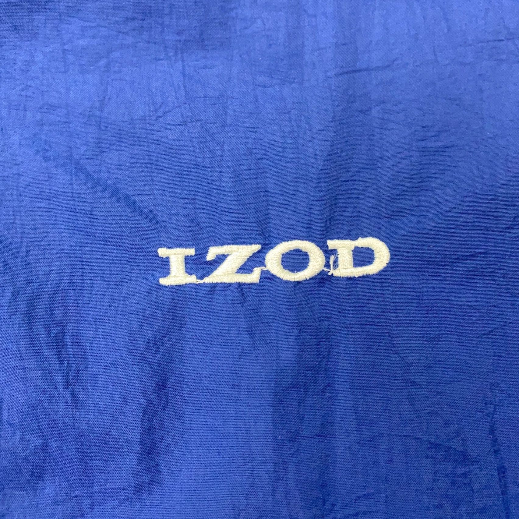Izod VINTAGE IZOD Golf Shirt XL Blue Pullover ZIP Pockets V-Neck Mens Casual/Activewear 90s? Size US XL / EU 56 / 4 - 2 Thumbnail