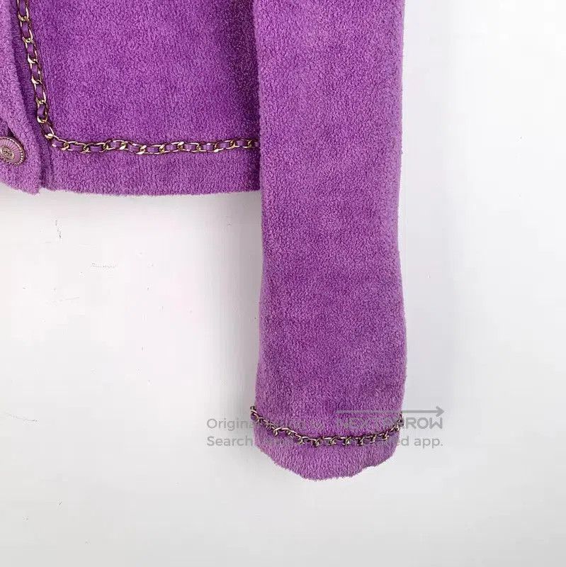 Chanel Chanel Purple Cotton Cardigan for Women . Size S / US 4 / IT 40 - 4 Thumbnail