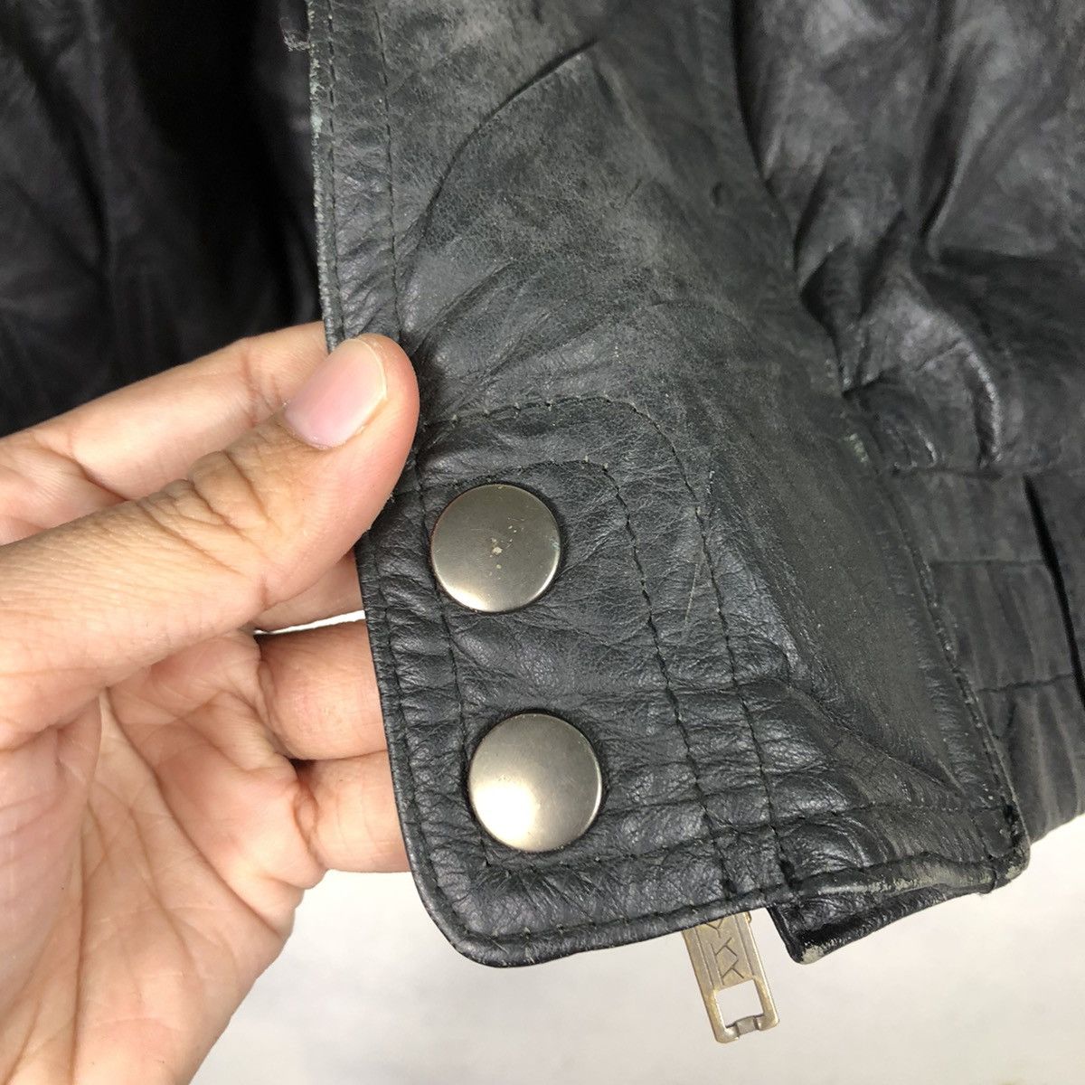Japanese Brand 📌Vintage Biker Leather Jacket Issey Miyake Size US L / EU 52-54 / 3 - 17 Thumbnail