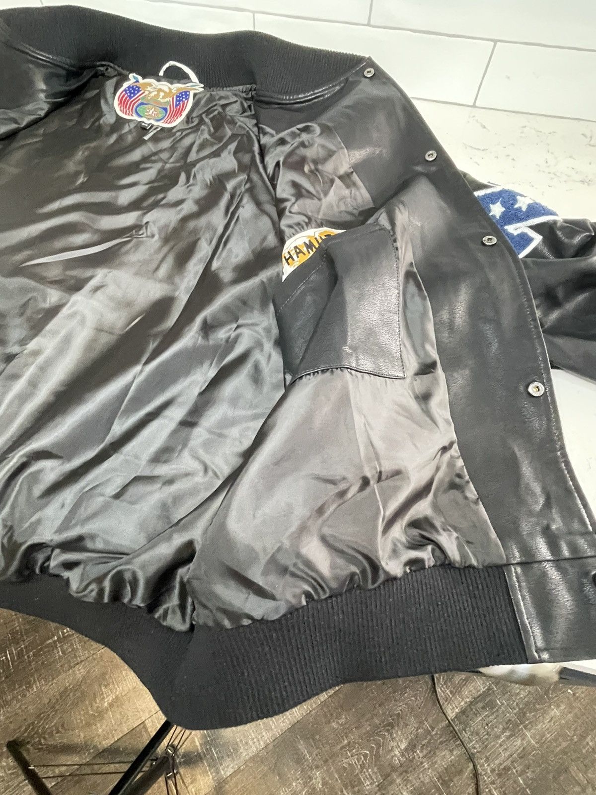 The Unbranded Brand Super Bowl LVIII NFL Embroidered Unbranded Faux Jacket VGC Size US XXL / EU 58 / 5 - 11 Thumbnail