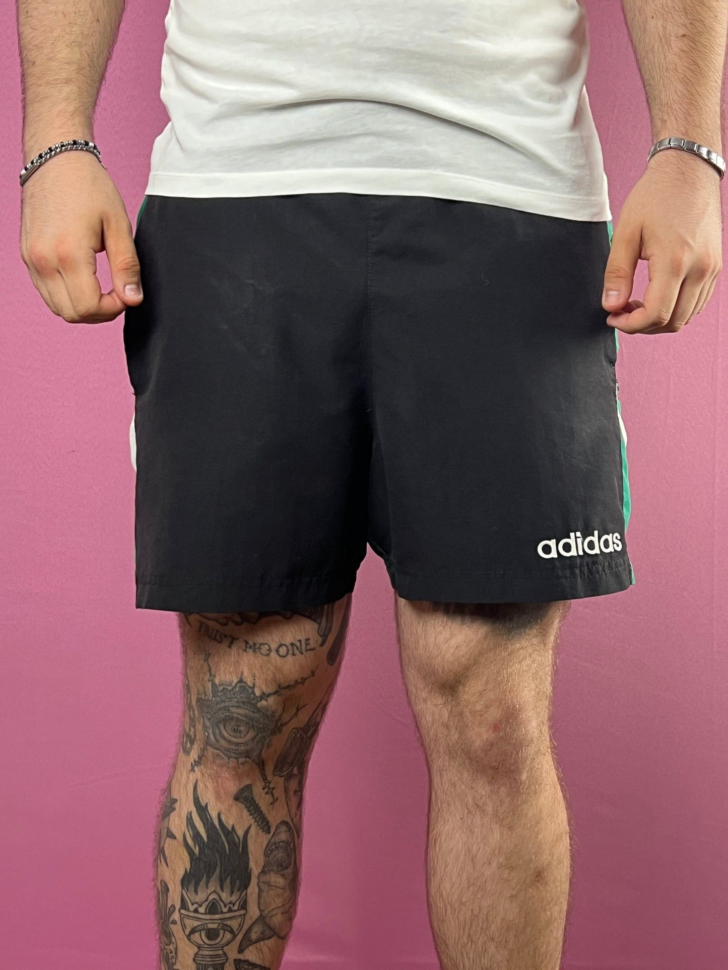 Adidas × Vintage 90s Adidas Vintage Men's Sport Shorts - L Size US 34 / EU 50 - 2 Thumbnail