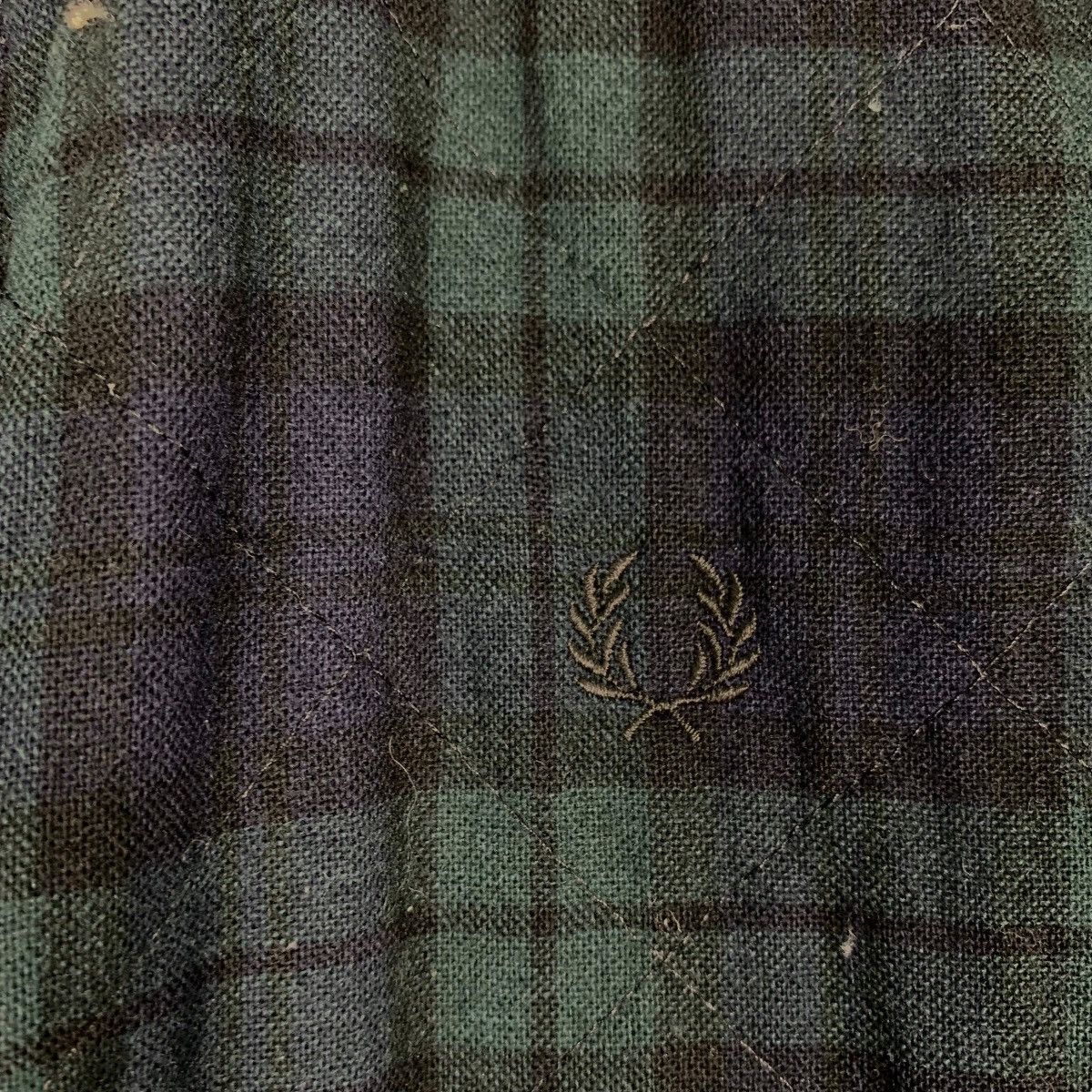 Fred Perry FRED PERRY Tartan Quilted Lined Wool Jacket #0475-C22 Size US M / EU 48-50 / 2 - 15 Thumbnail
