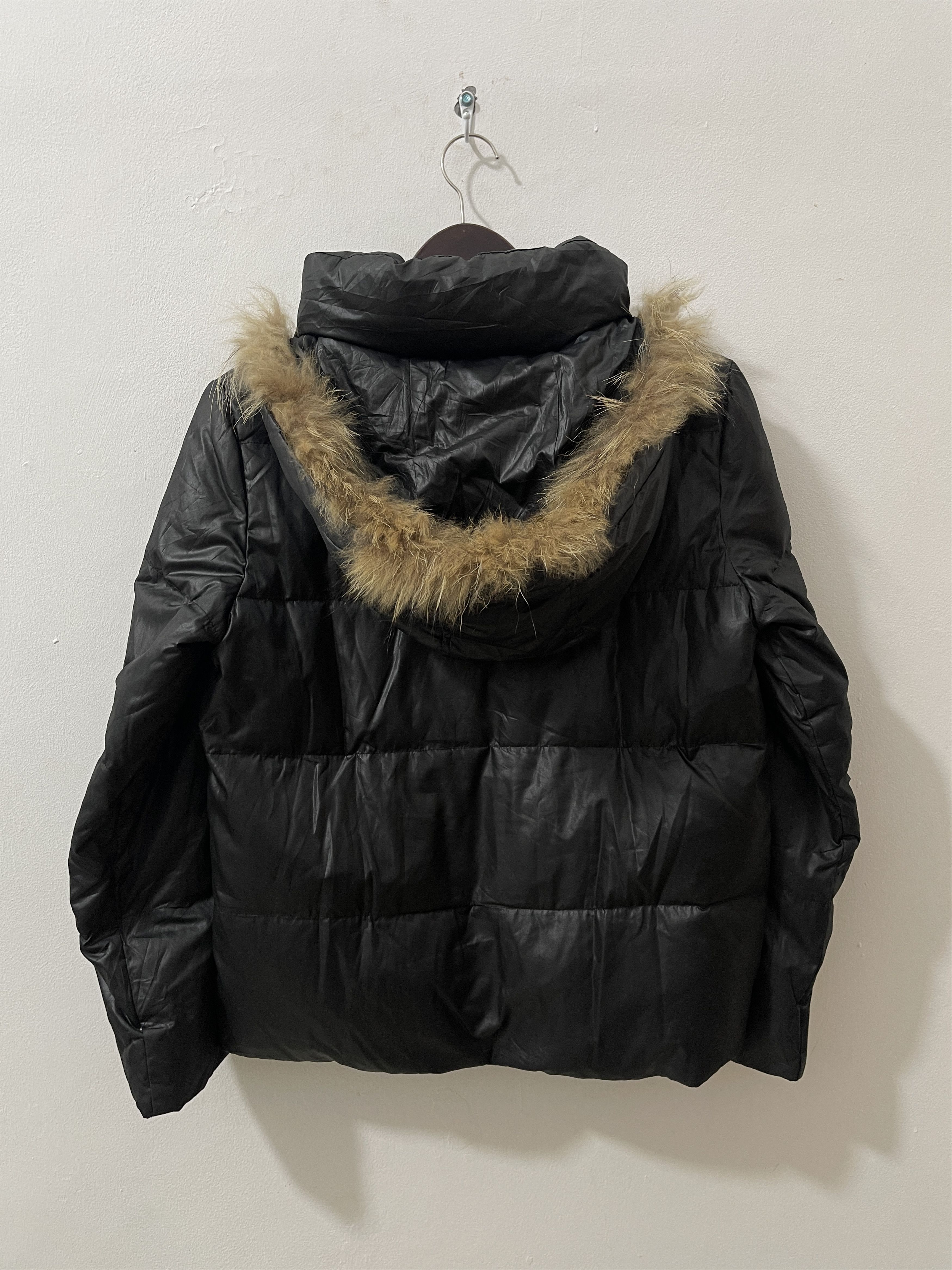 Japanese Brand PPFM Japan Fur Puffer Waxed Fur Vkei Style Jacket Size US M / EU 48-50 / 2 - 7 Thumbnail