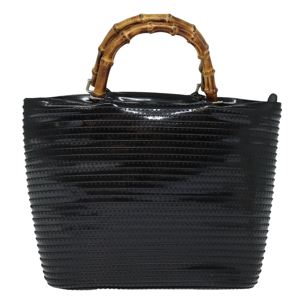Gucci Bamboo Black Leather Handbag (Pre-Owned) Size ONE SIZE - 1 Thumbnail