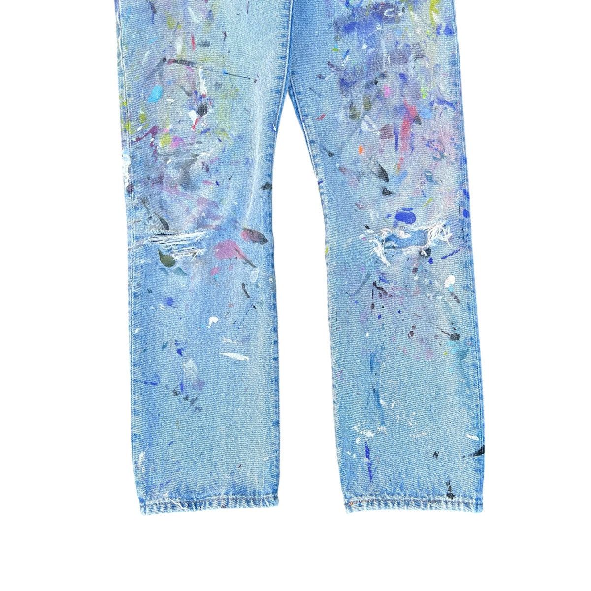 Levi's Vintage Distressed Thrashed Paint Splattered Levis 501 Jeans Size US 29 - 2 Thumbnail