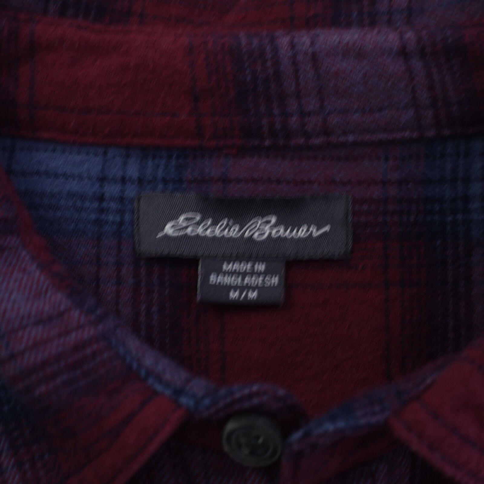 Eddie Bauer Eddie Bauer Flannel Medium Cotton Blue Red Plaid Pocket Coll Size US M / EU 48-50 / 2 - 10 Thumbnail