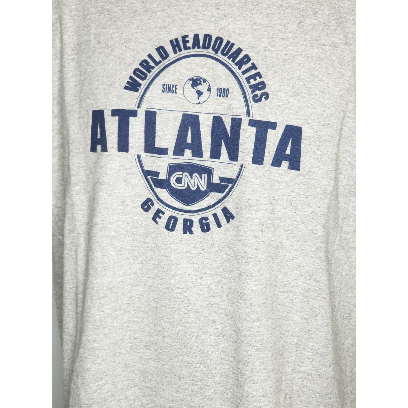 Gildan CNN News Gray T-Shirt Men’s XL Gildan Crew Neck Short Sleeve Graphic Tee 100% Cotton Logo Vintage No Size US XL / EU 56 / 4 - 2 Thumbnail